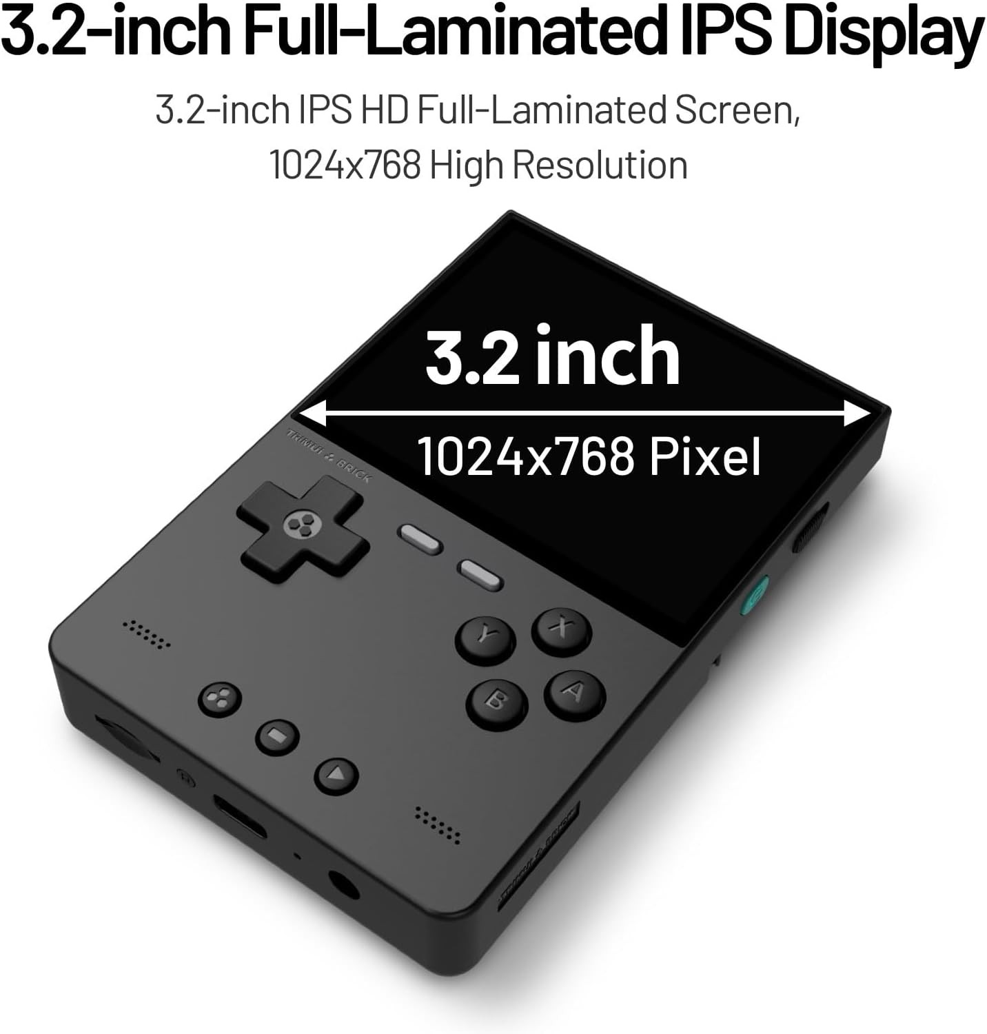 Trimui Brick Handheld 3.2 IPS 1024×768 64GB Black