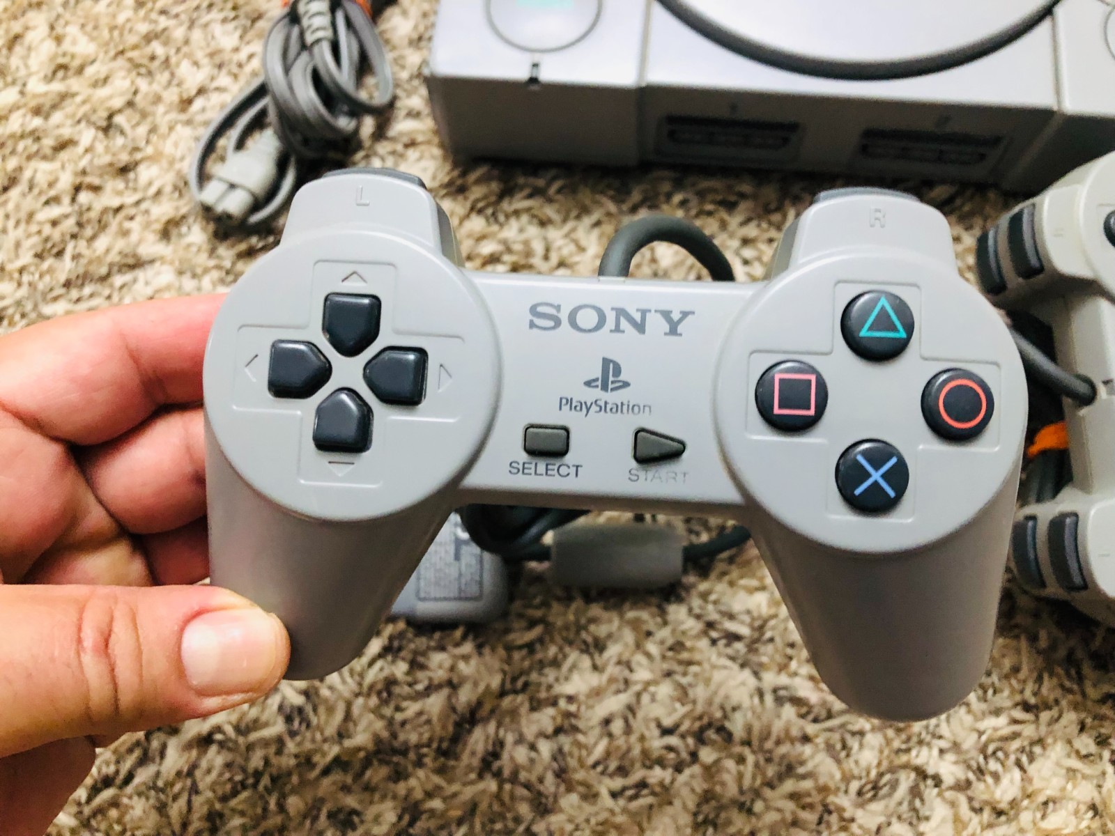 Sony PlayStation 1 Game Console – Gray w/ 2 OEM Controllers, Fully Tested 7