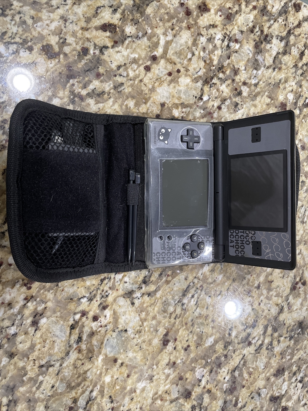 Graphite Black Nintendo DS Handheld System With Chococat Decal