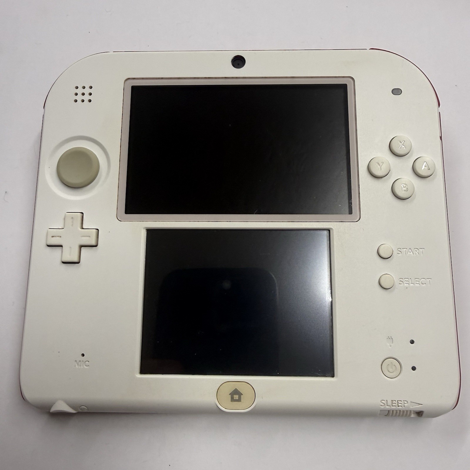 3ds – Nintendo 2DS Launch Edition 4GB White & Red Handheld System Tested #2942