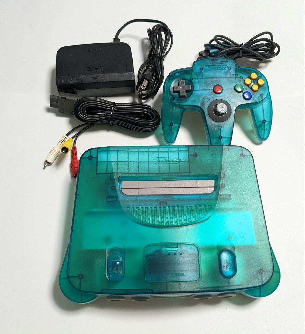 Nintendo 64 Console System Clear Blue Controller Limited 1999 Retro Video Game