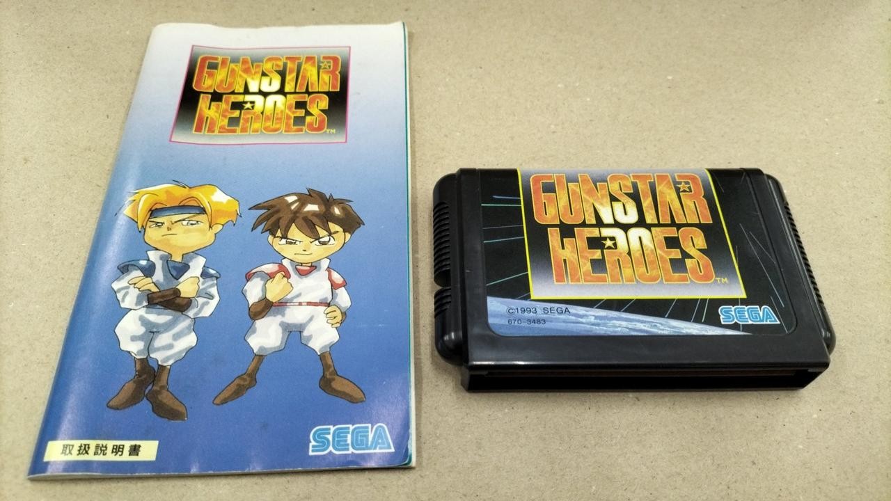 SEGA Mega Drive G-4103 Gunstar Heroes Classic Action Game Cartridge