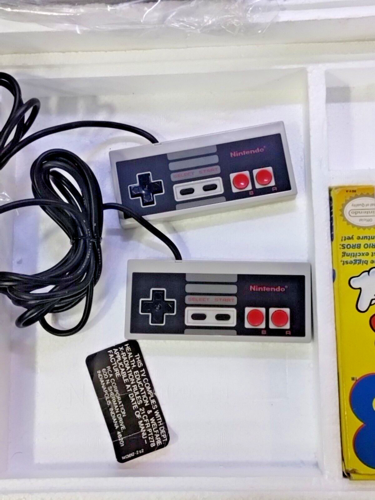 Nintendo Entertainment System Challenge Set NES Console in Box Tested Working