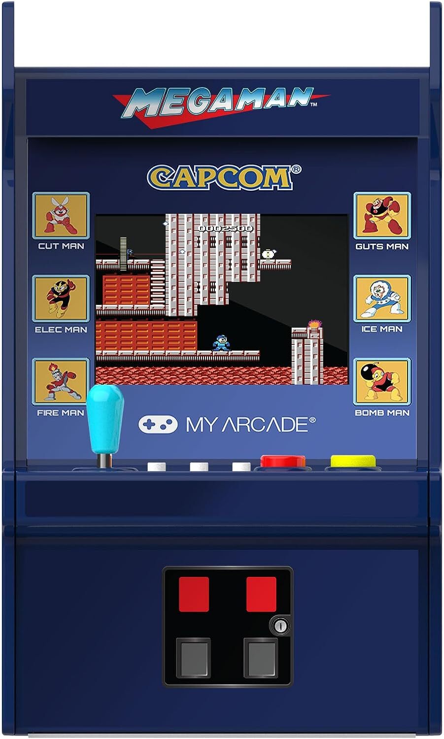 My Arcade MEGA Man Micro Player Pro: 6 Video Games 6.75″ Mini Arcade Machine