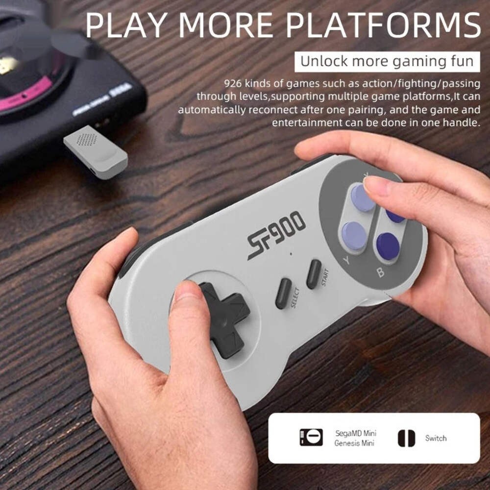 SF900 Mini Video Game Console 2.4G Dual Wireless Console Game Stick 5000 Classic