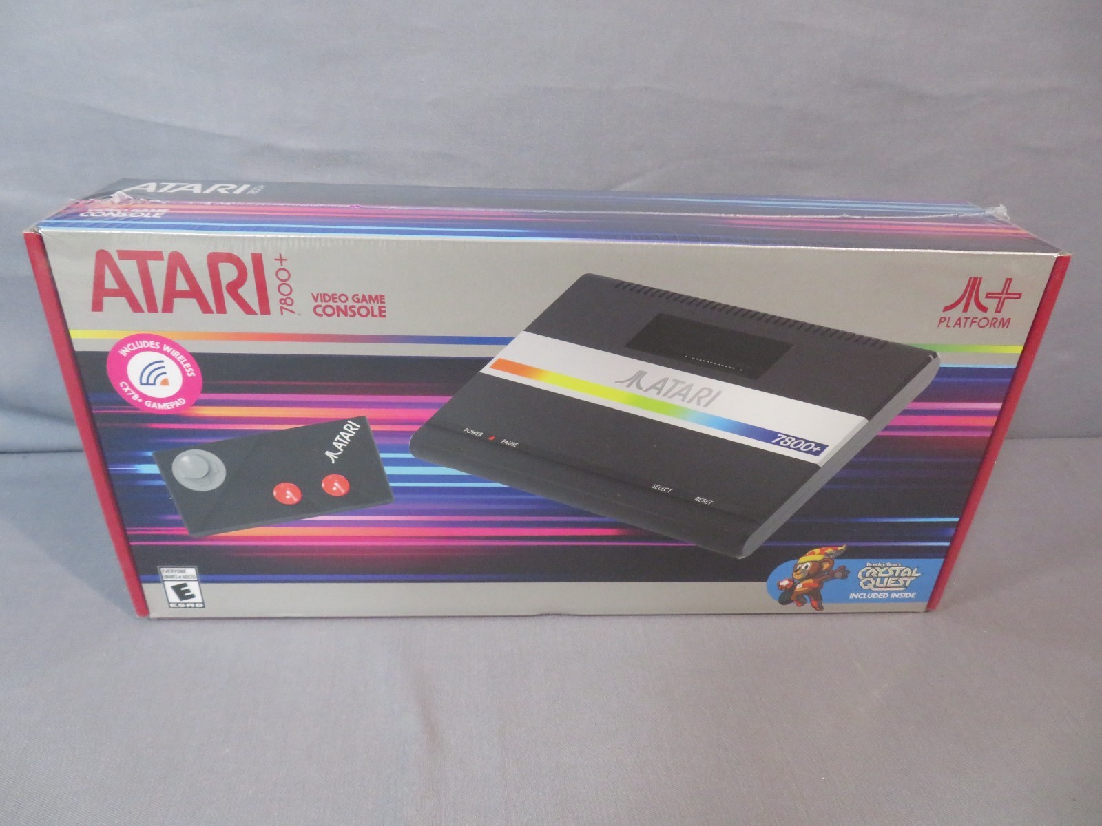 ATARI 7800+ HDMI Video Game Console w/ Crystal Quest & CX78+ Wireless Gamepad