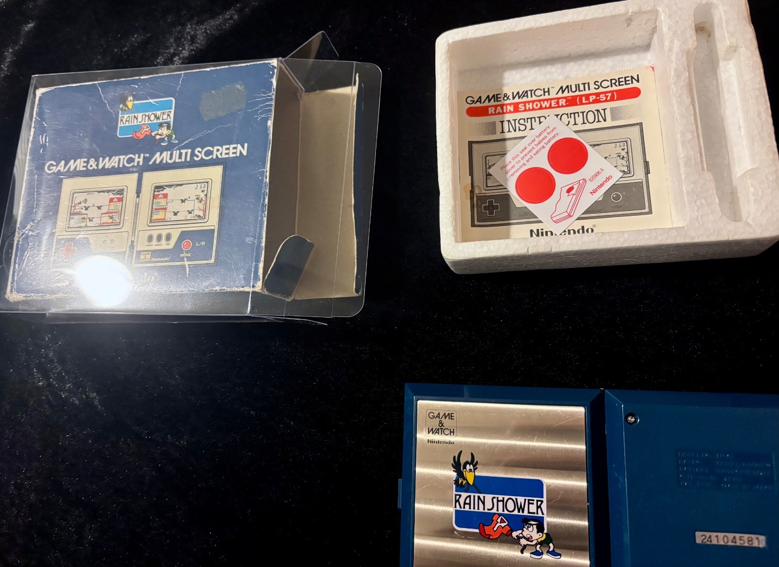 Nintendo Game&Watch RAIN SHOWER Electronic vintage classic toy video game hobby