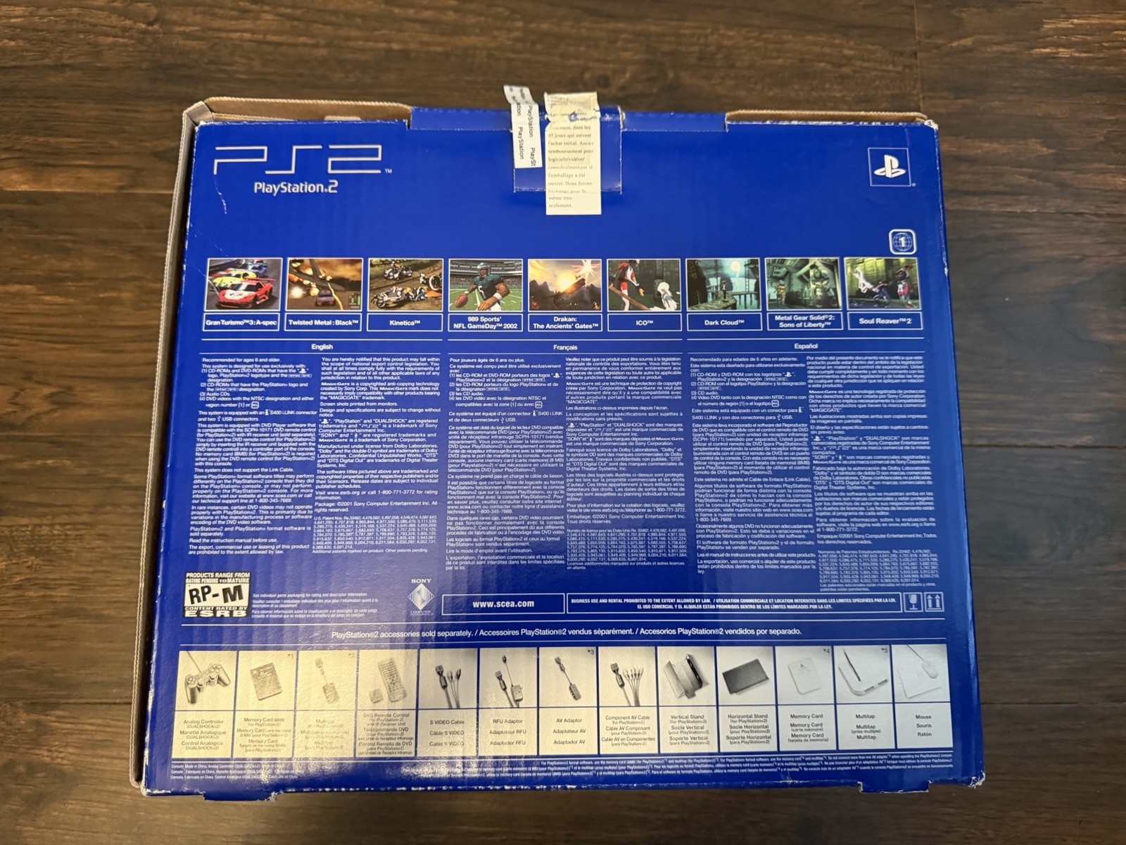 Sony PlayStation 2 Black Fat Console SCPH-39001 Complete In Box CIB w/ GTA 3 CIB