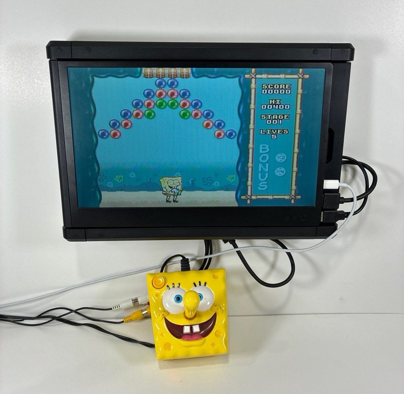 JAKKS SpongeBob SquarePants 5-in-1 Joystick Plug N Play TV Games (Tested)