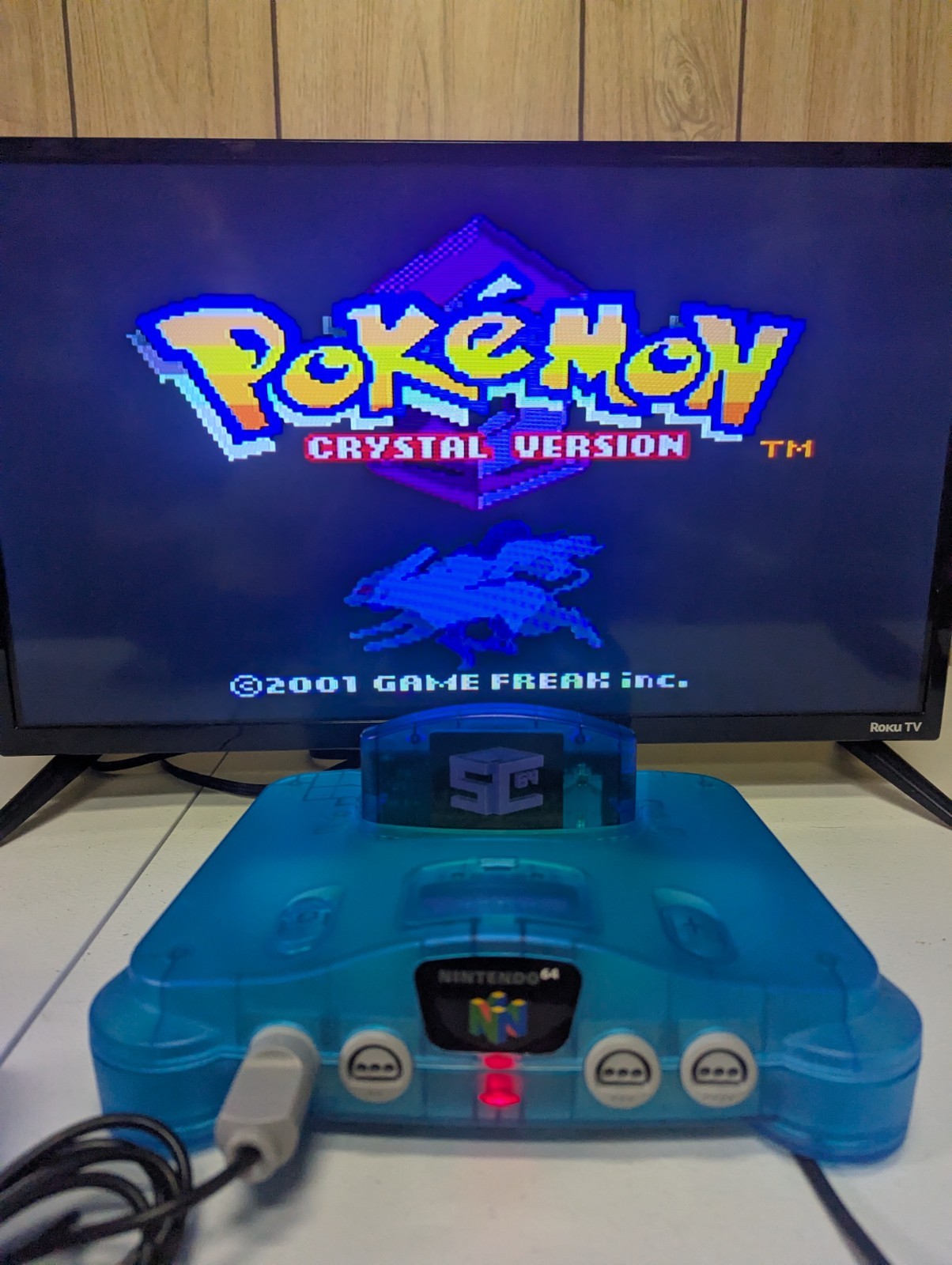 Nintendo 64 Ice Blue Console + SummerCart 64