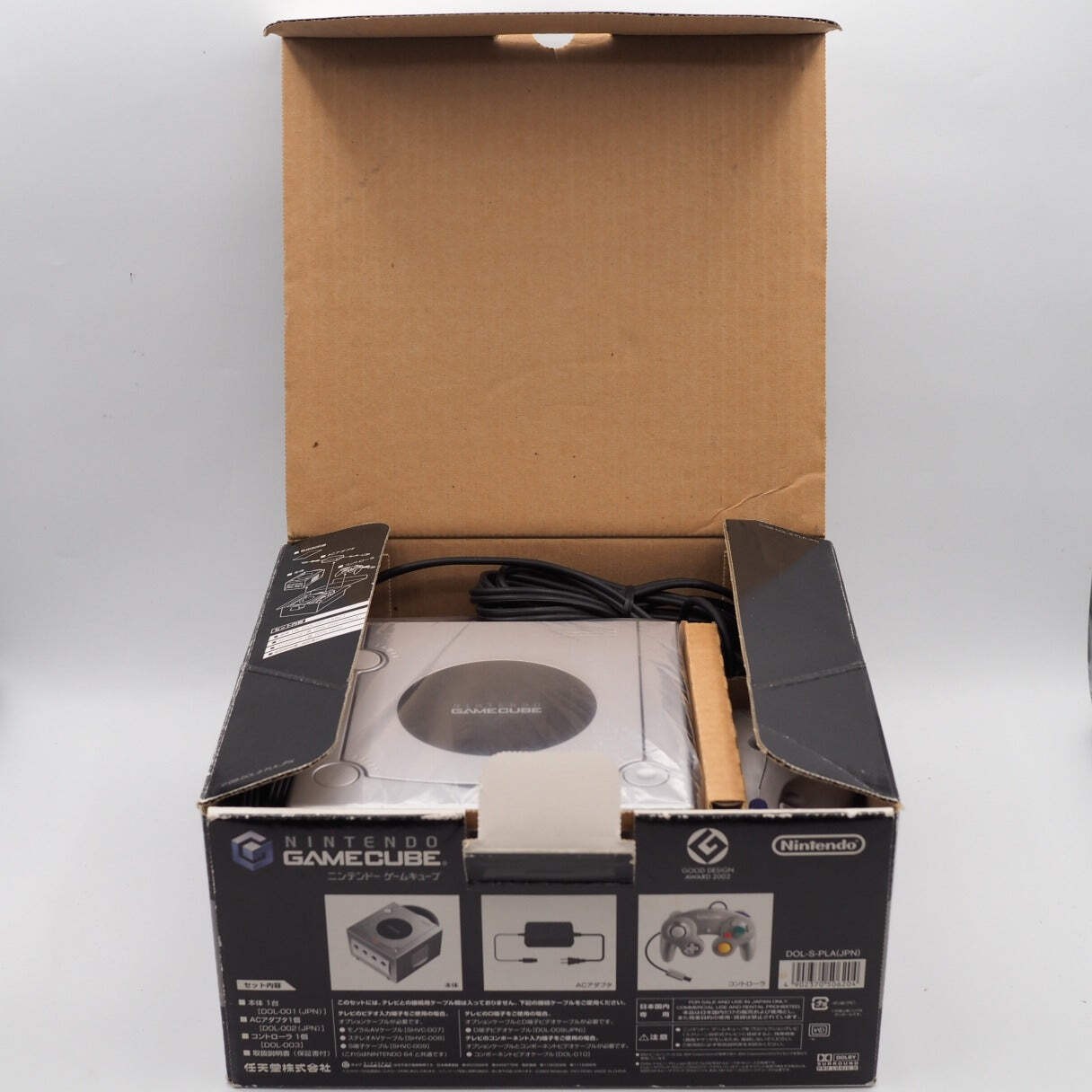 Nintendo GameCube Console System DOL-001 Silver Boxed NTSC-J Tested Working GC