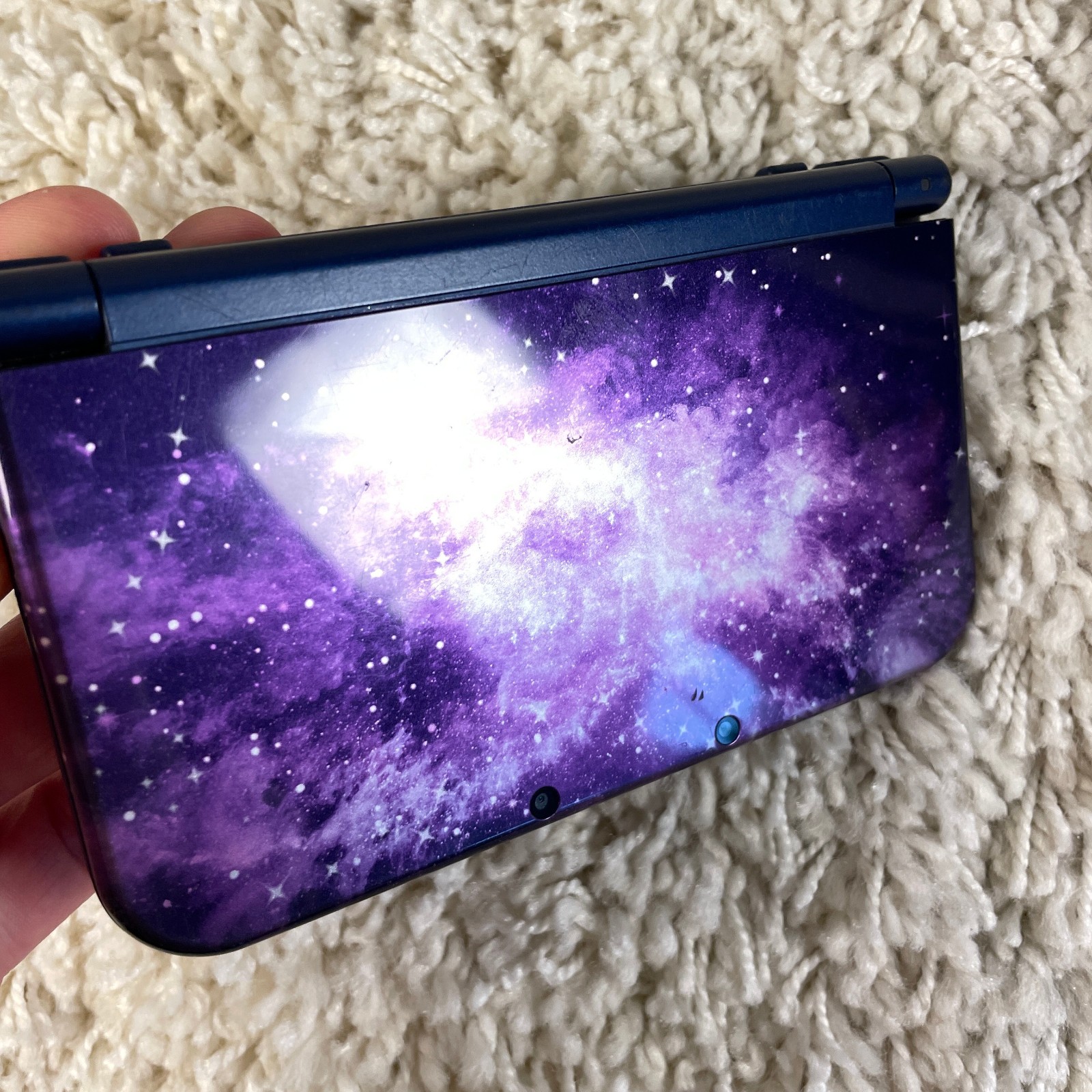 Nintendo New 3DS XL Galaxy Edition Handheld Console System RED-001 Tested