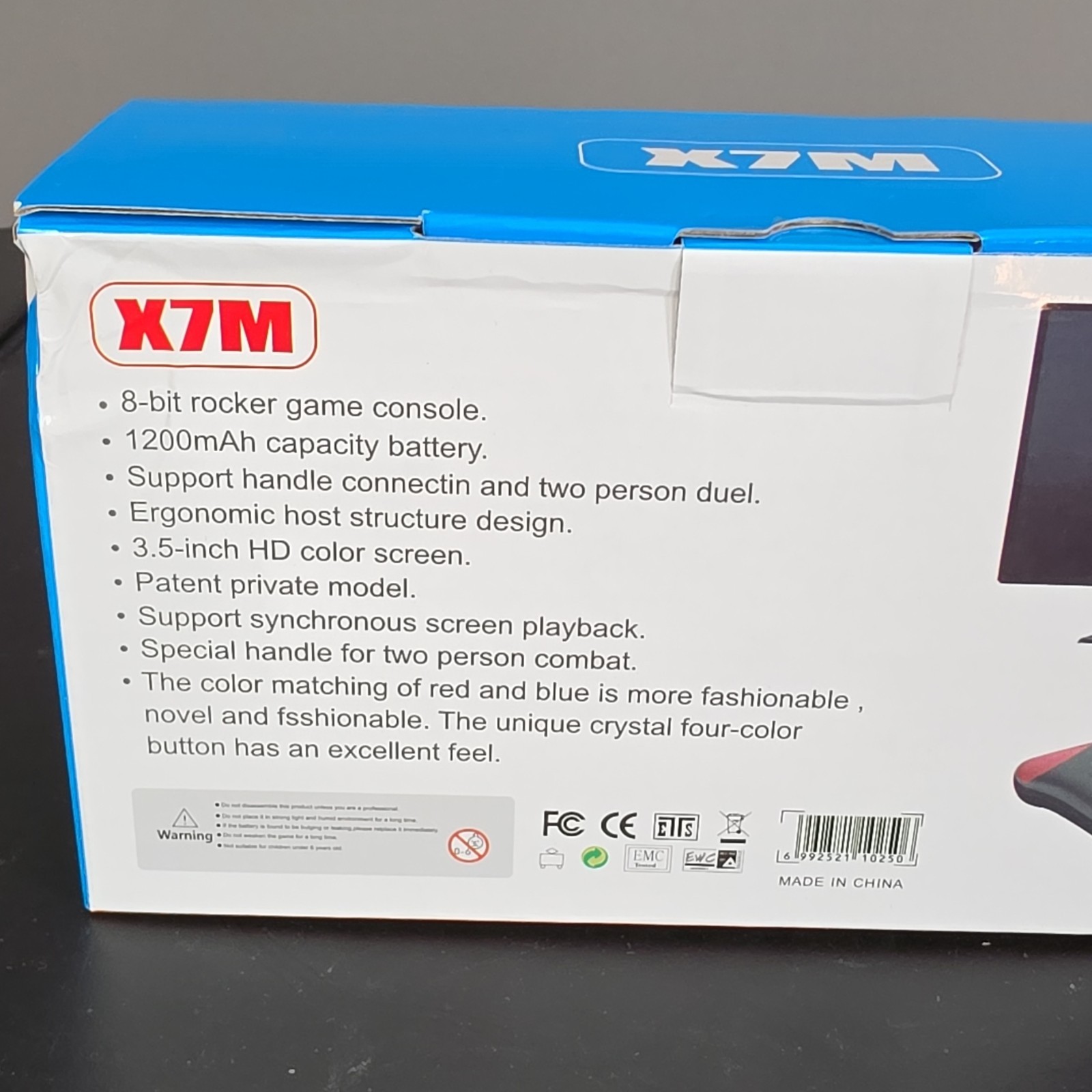 OH YOUTH X7M Handheld Game Console 3.5″ HD Screen 500 Games 1200mAh Battery
