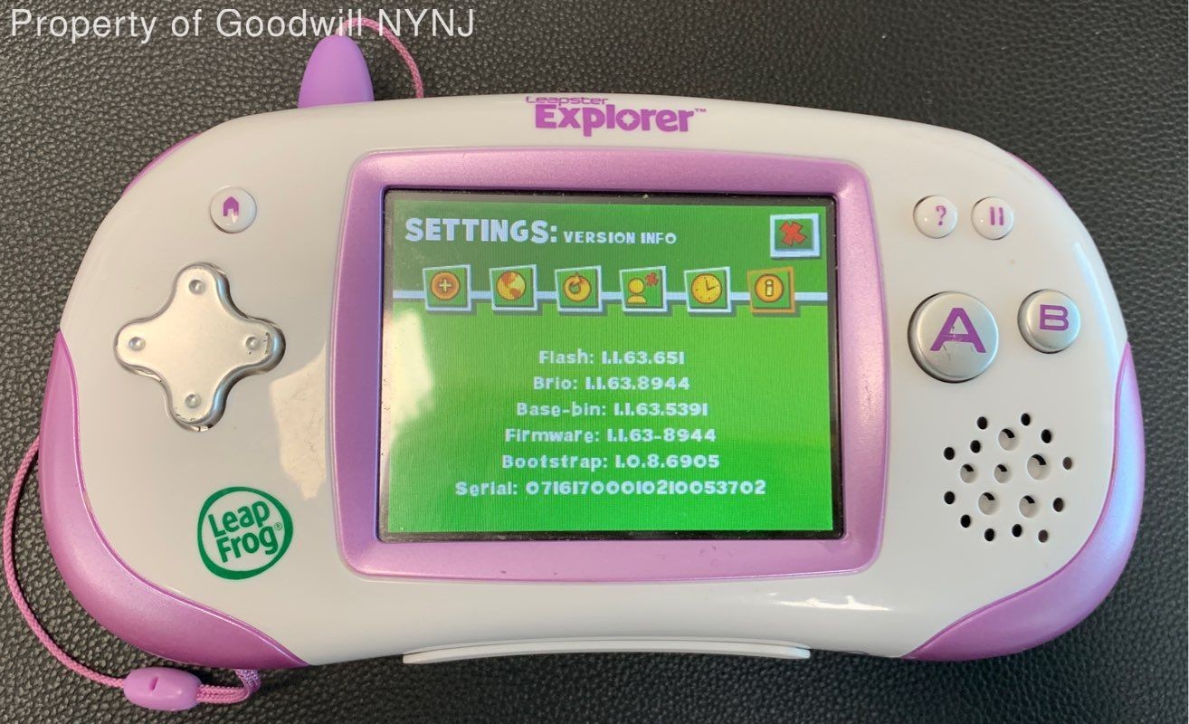 LeapFrog Leapster Explorer White Purple Tangled Mr Pencil 3 Game Console Lot
