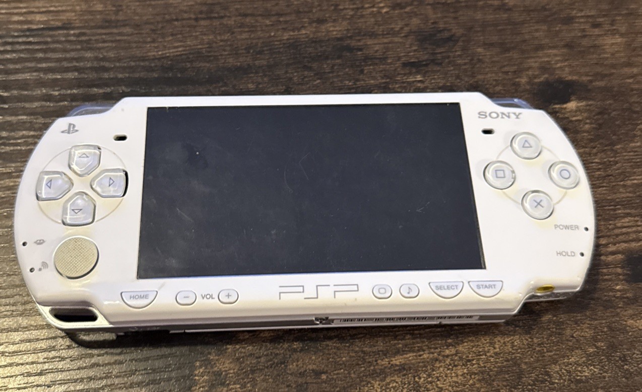 Sony PSP 2001 star Wars Edition White Console USED/TESTED/ READ DESCRIPT..