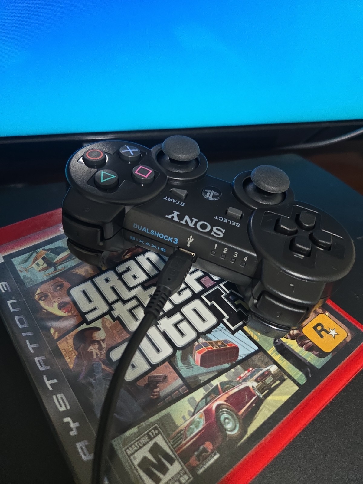 Sony PlayStation 3 PS3 CECH-3001A Home Console, Remotes & 2 Games Black Tested