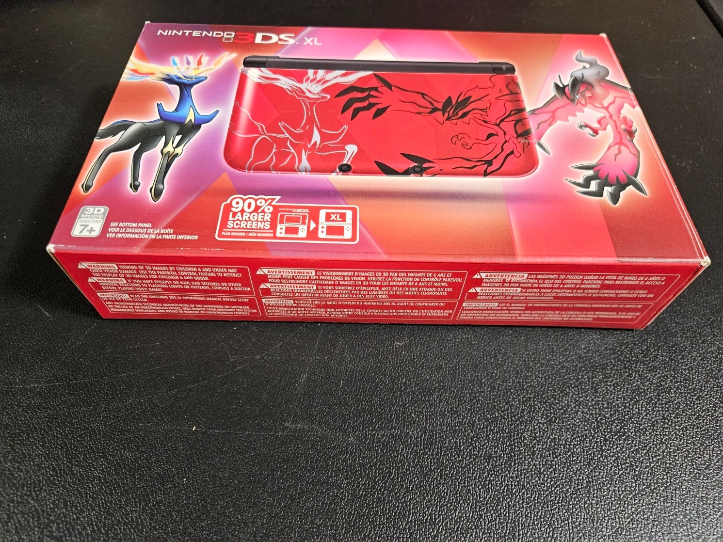 Nintendo 3DS XL Pokemon Xerneas & Pokemon Yveltal Red Edition – CIB Complete VG