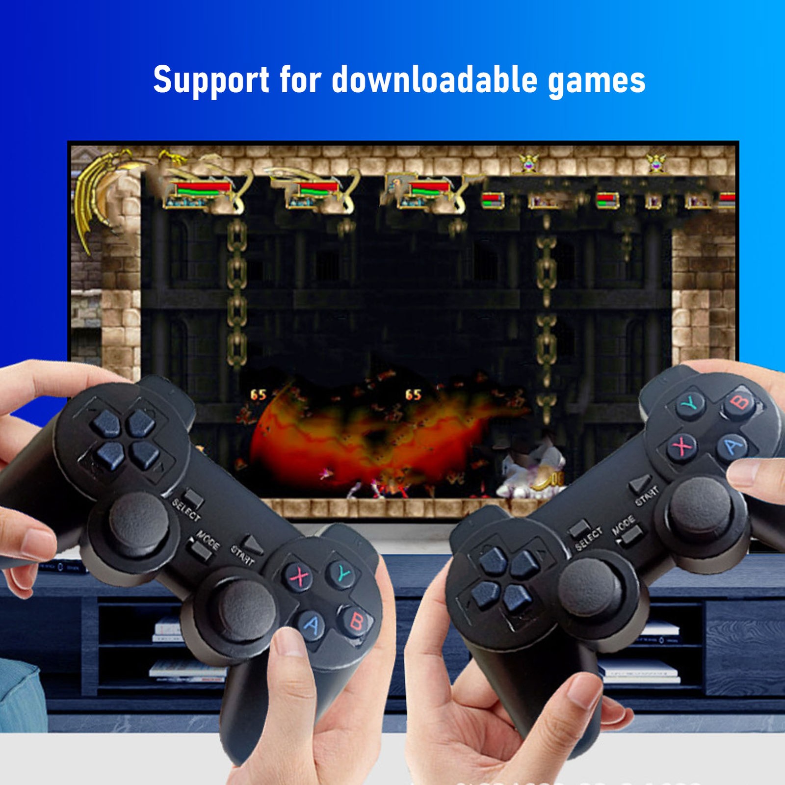 Wireless Retro Game Consol 4K Dual 2.4GHz 20 000+ Games 9 Emulators Retro V LSIR
