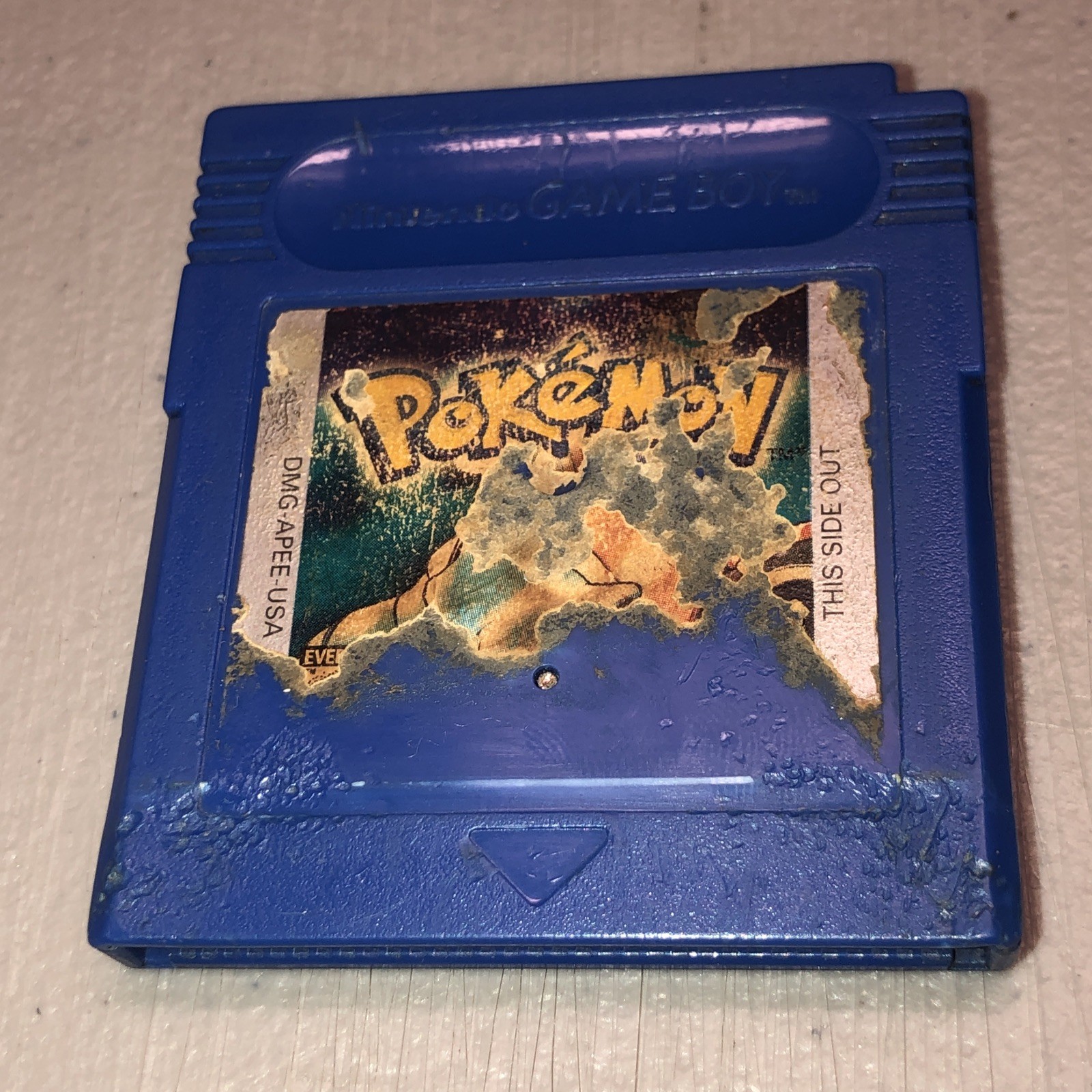 Pokemon Blue Authentic (Nintendo GBC, 1998) Cart Only, Tested, Does Not Save