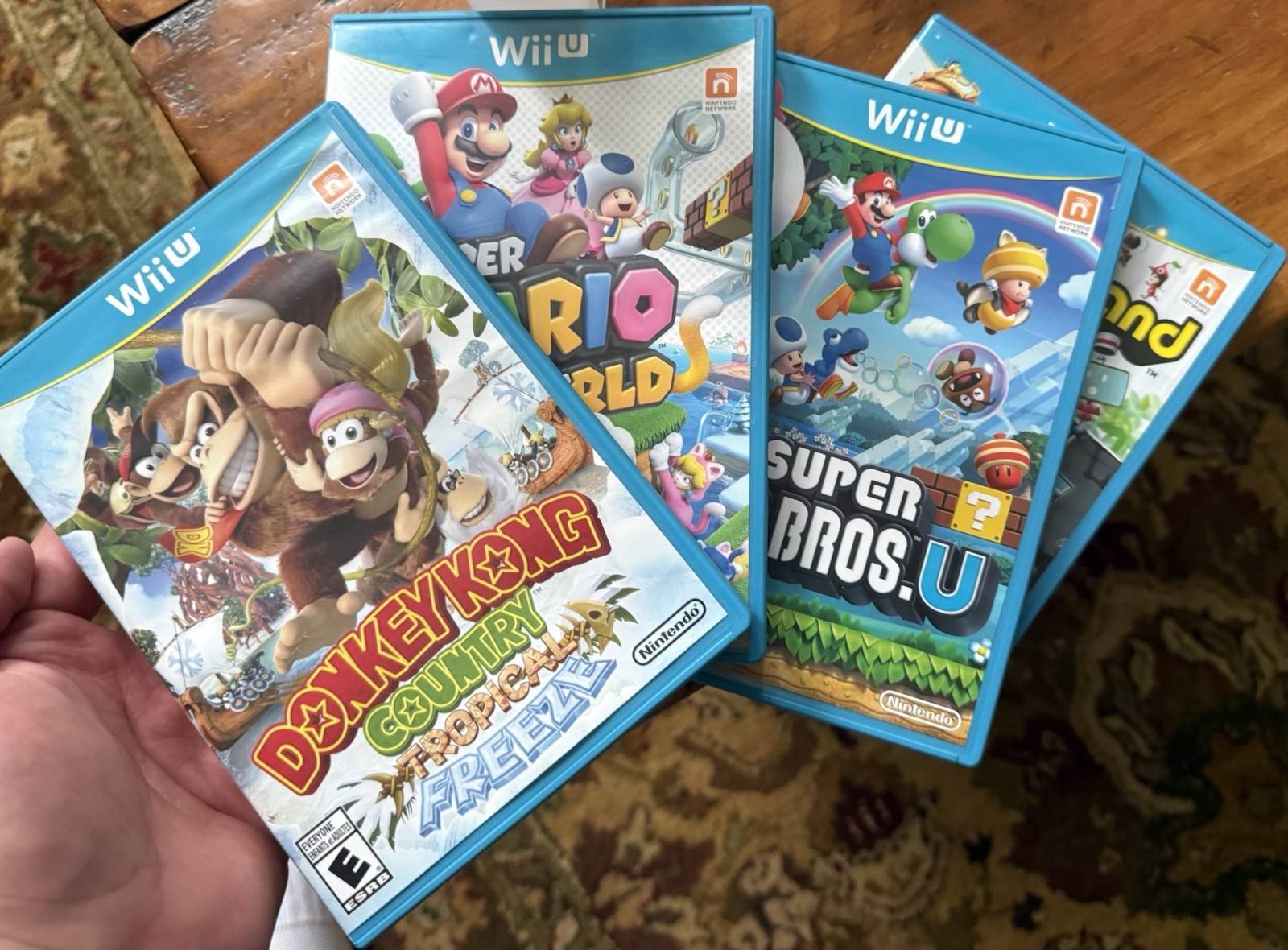 WiiU Bundle 4 Games Including Console, Gamepad, Accessories And Cables