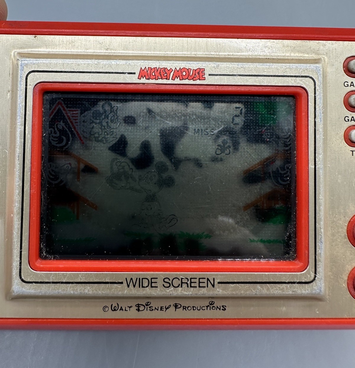 Nintendo Game and Watch Mickey Mouse “Egg” (MC-25) 1981 TESTED WORKS Screen DMG