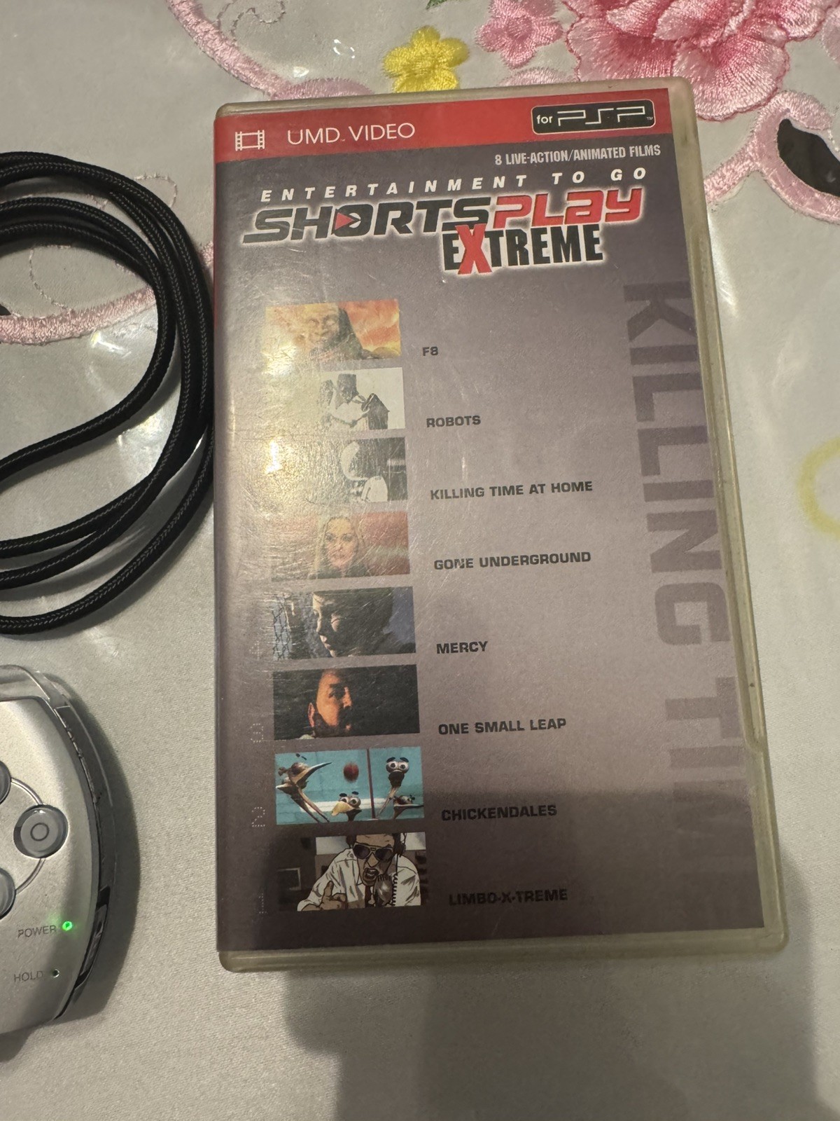 Sony PSP 3001 Silver Platinum System New battery with 2movies and 2games bundle