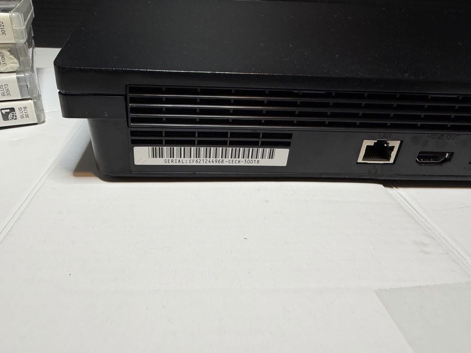 PS3 Slim 500GB SSHD Bundle CECH-3001B Deep Cleaned New Thermal Paste 5 Games