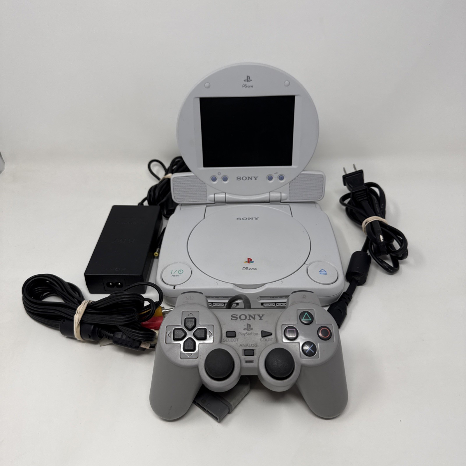 Sony PSone Console Bundle w/ LCD Screen – Fully Tested & Working