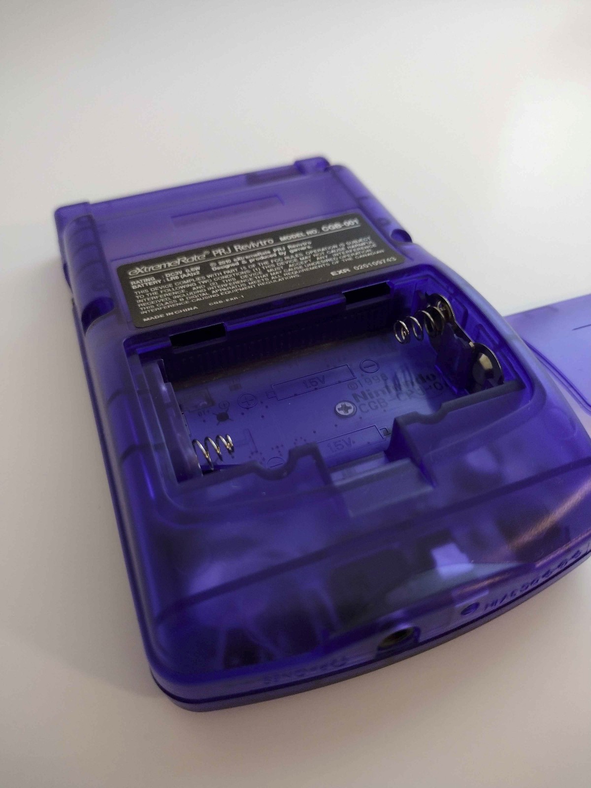 OLED Nintendo Game Boy Color Handheld Game Console – Transparent Blue