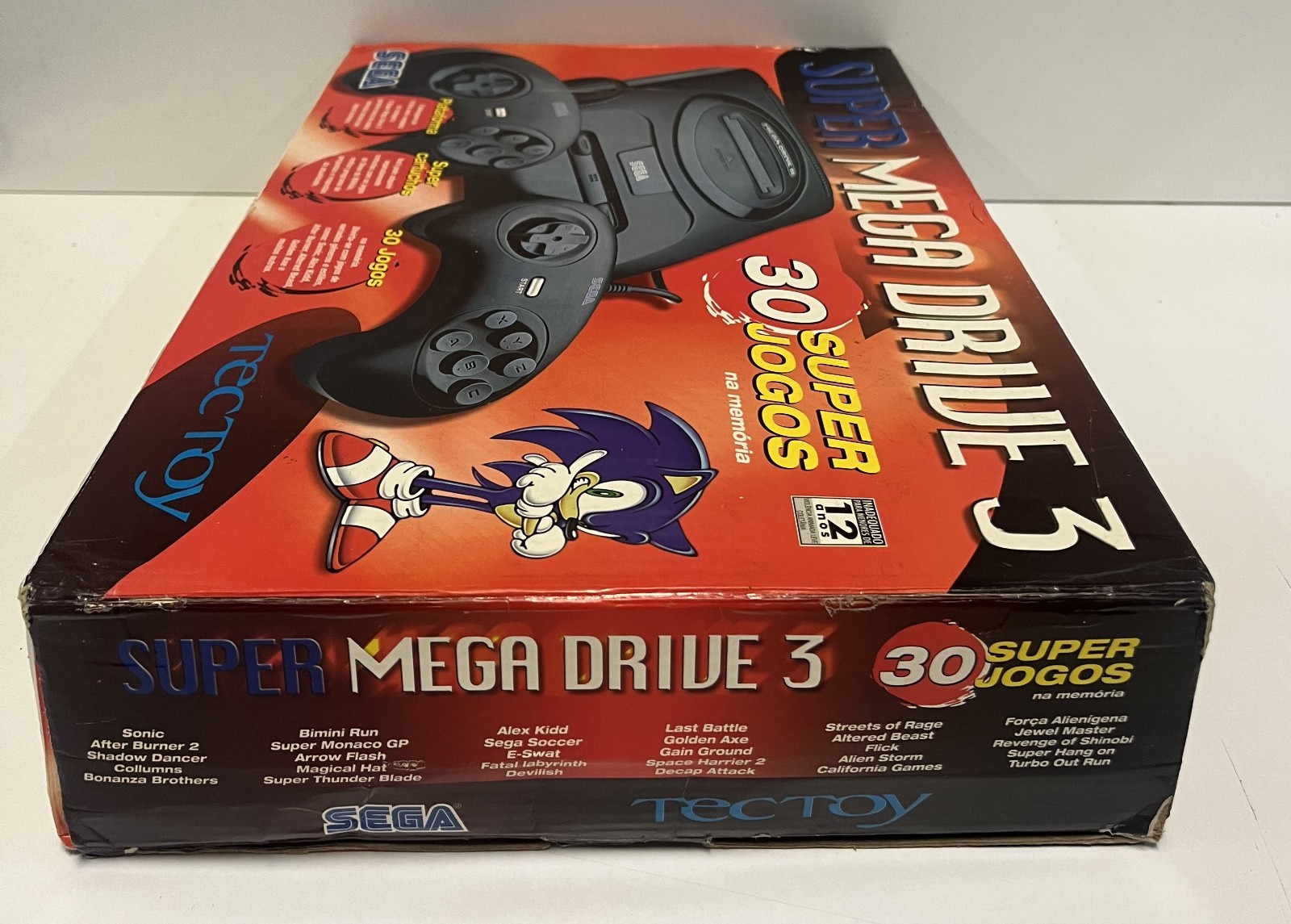 SUPER MEGA DRIVE 3 TEC TOY SEGA BRAZIL 30 GAMES EDITION BOXED TESTED CONSOLE