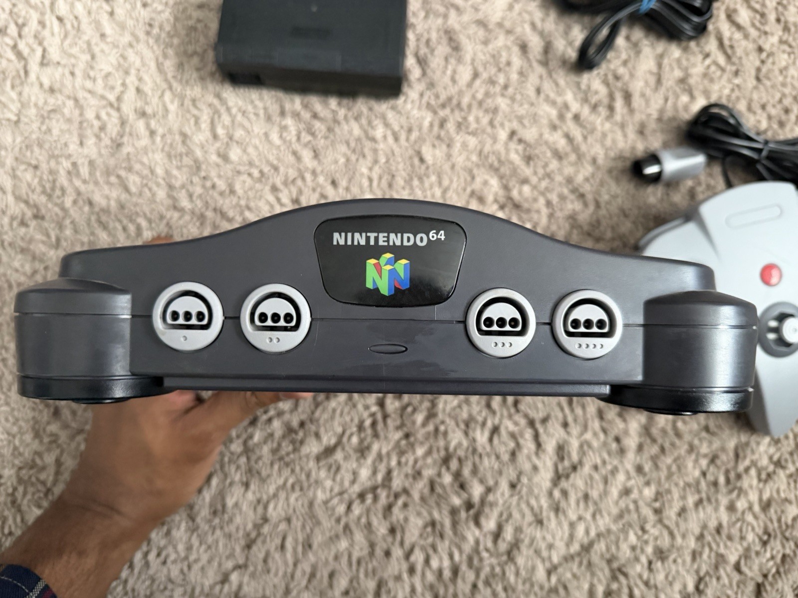 Nintendo 64 N64 NUS-001 (USA) Console System w/ Controller, Cables TESTED/WORKS