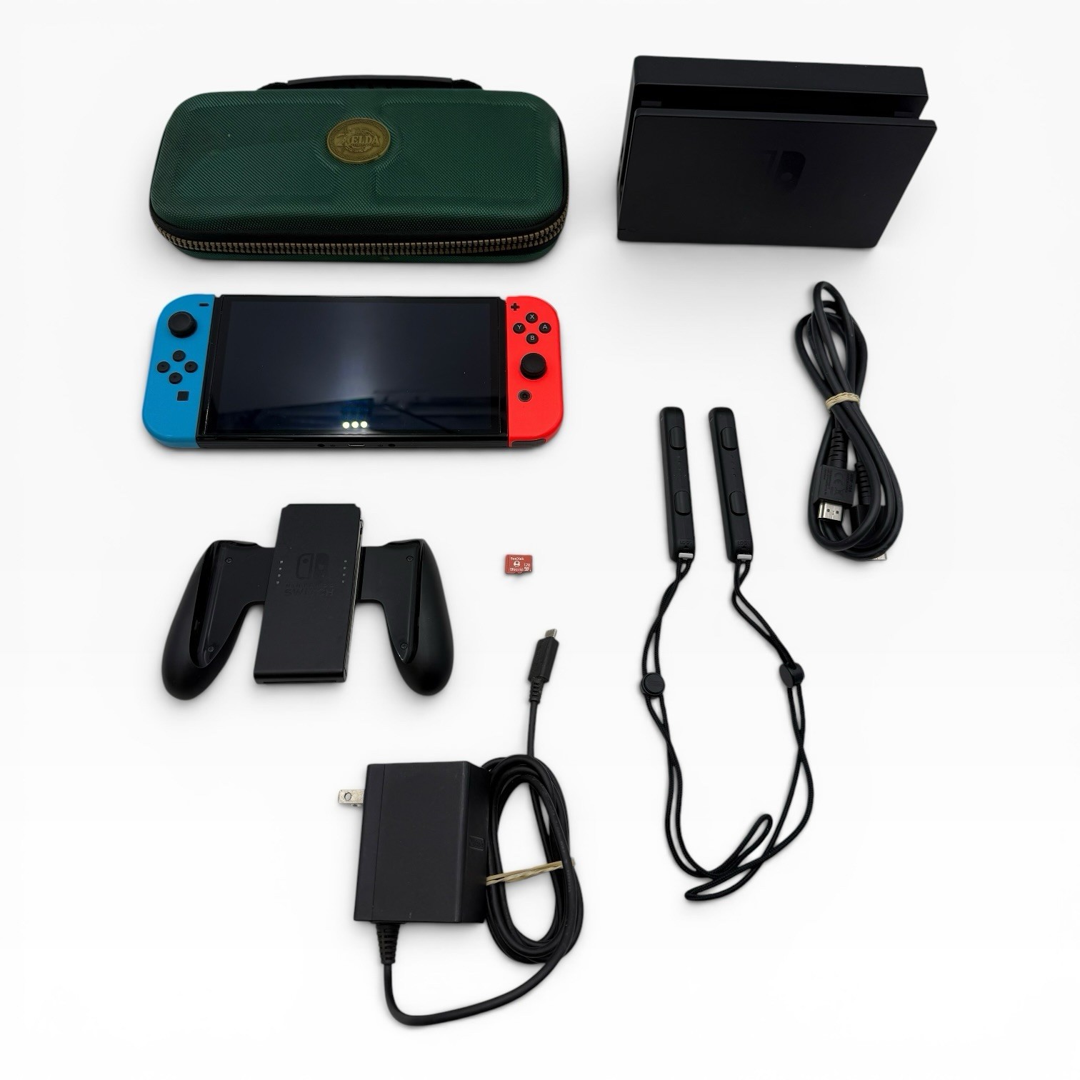 Nintendo Switch OLED Model HEG-001 64GB – 128Gb Card & Extra Black/Red/Neon