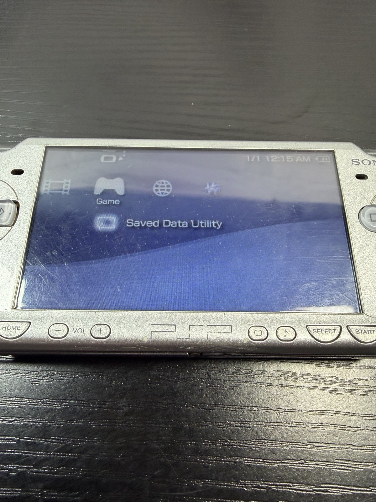 Sony Silver Playstation Portable PSP-2001 New Battery USB Cable 2 Games & Case