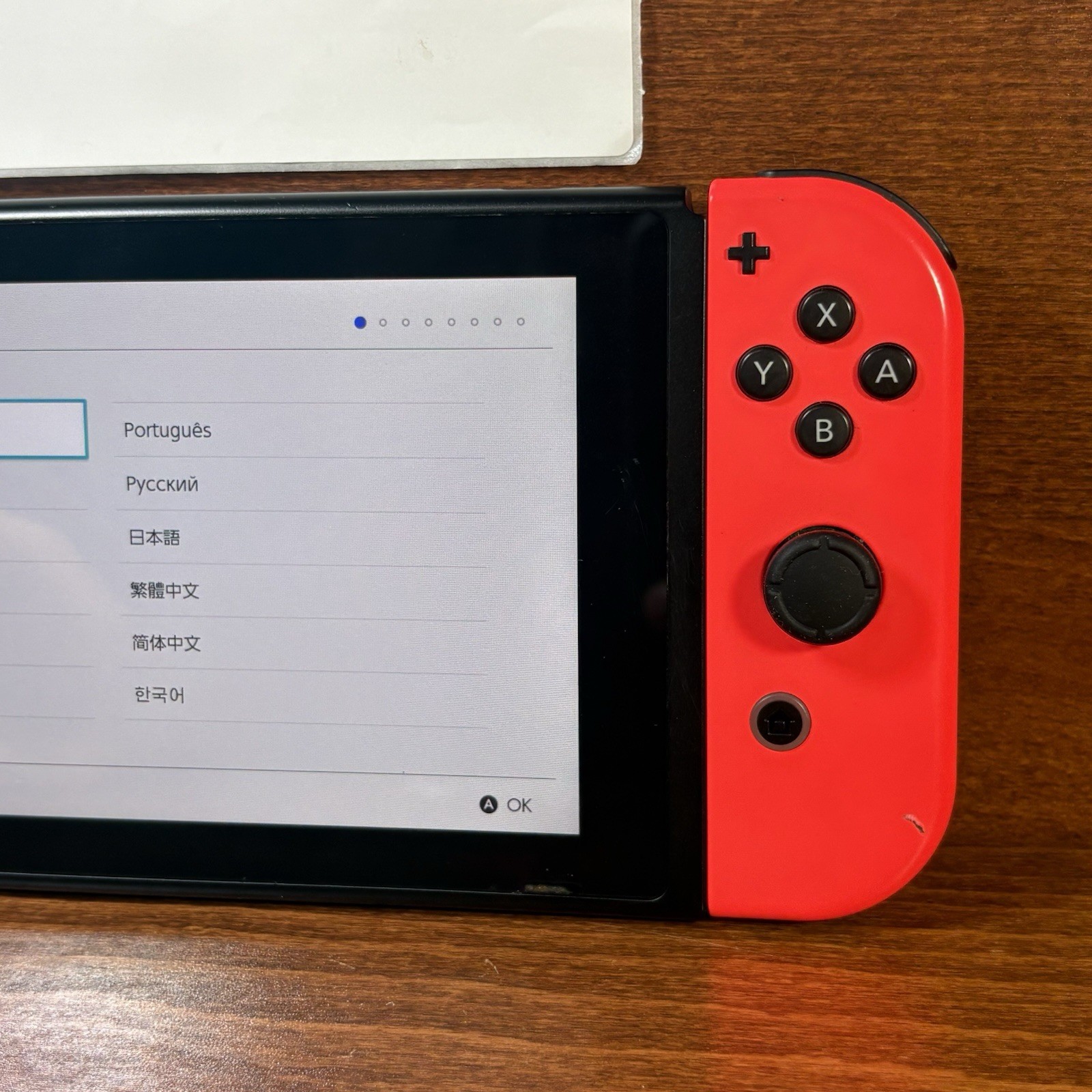 Nintendo Switch with Neon Blue & Neon Red Joy-Con | Works Perfectly | Case Inclu
