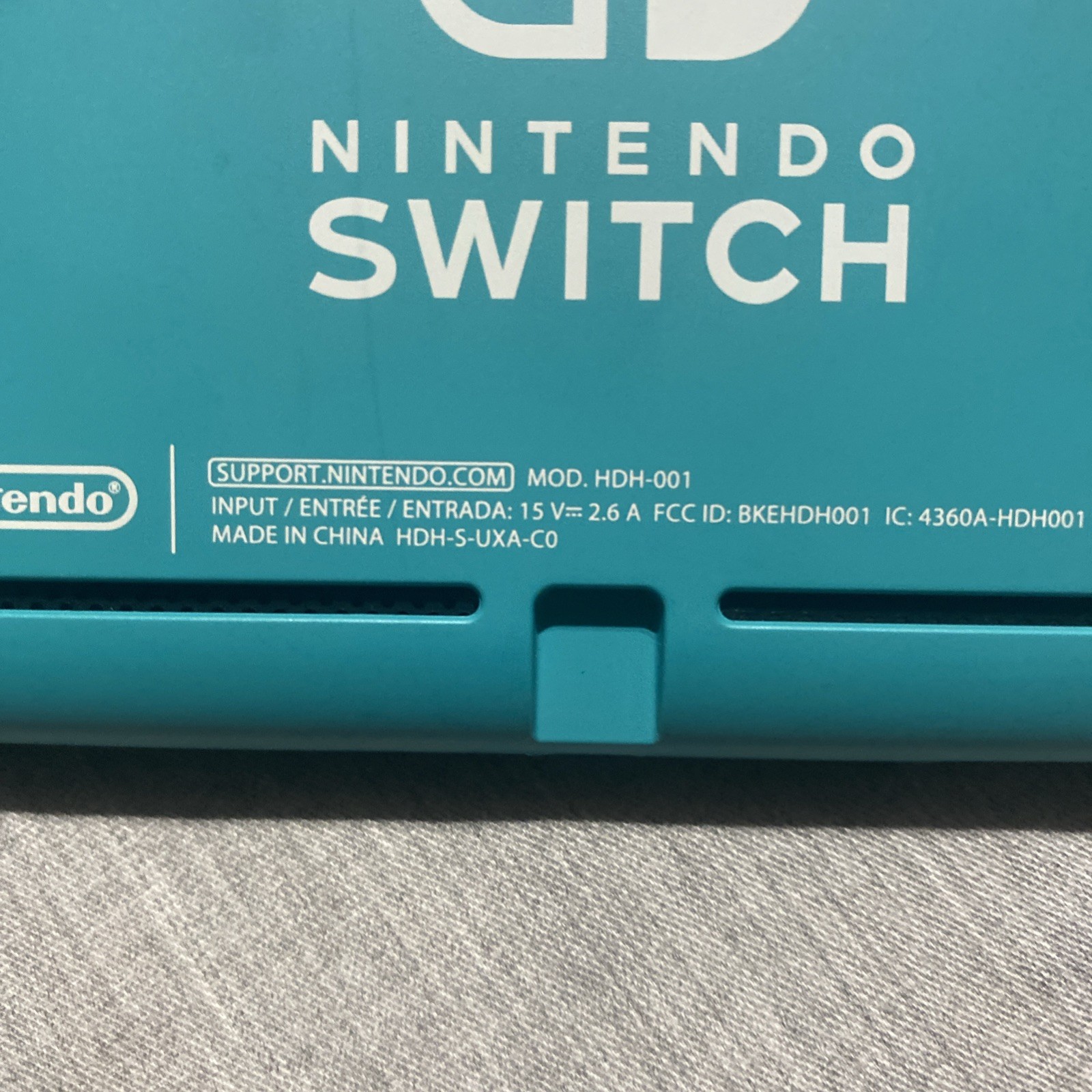 Nintendo Switch HDH-001 Lite Blue W/ Case + Cable