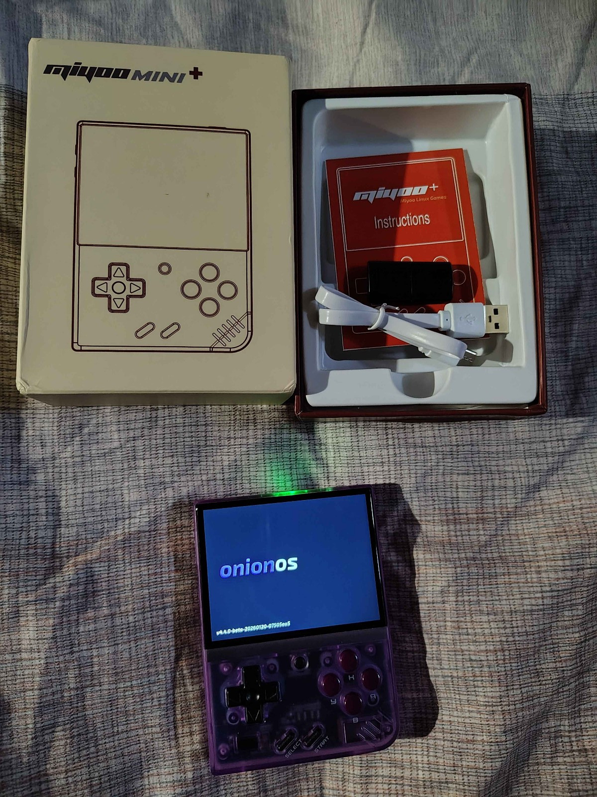 Miyoo Mini Plus *Upgraded Speaker Mod* (Generic SD Card) w/ Box & Accessories