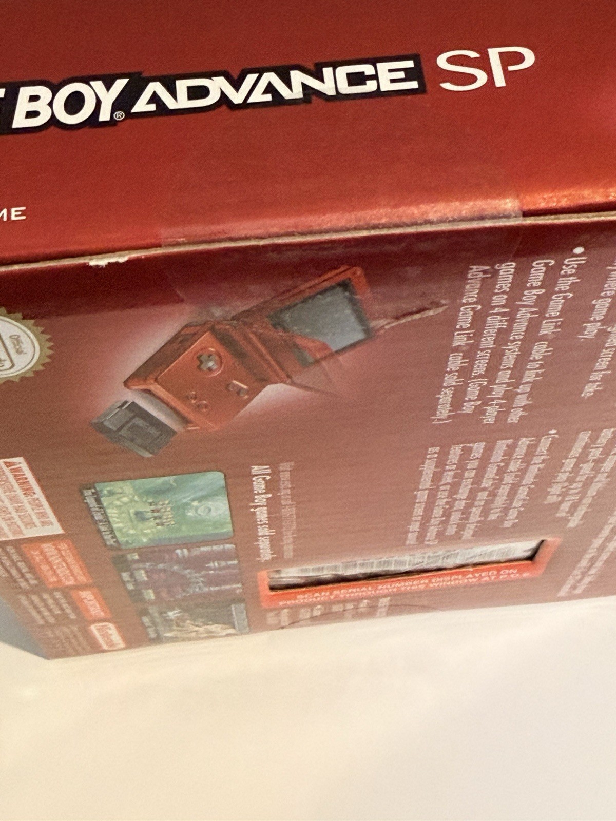 NIB Nintendo Game Boy Advance GBA SP Red Handheld Game System