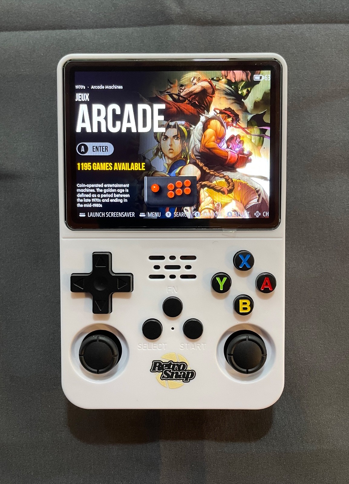 RetroSnap Handheld Console — LN, Mint Condition (White / 128GB / 40,000 Games)