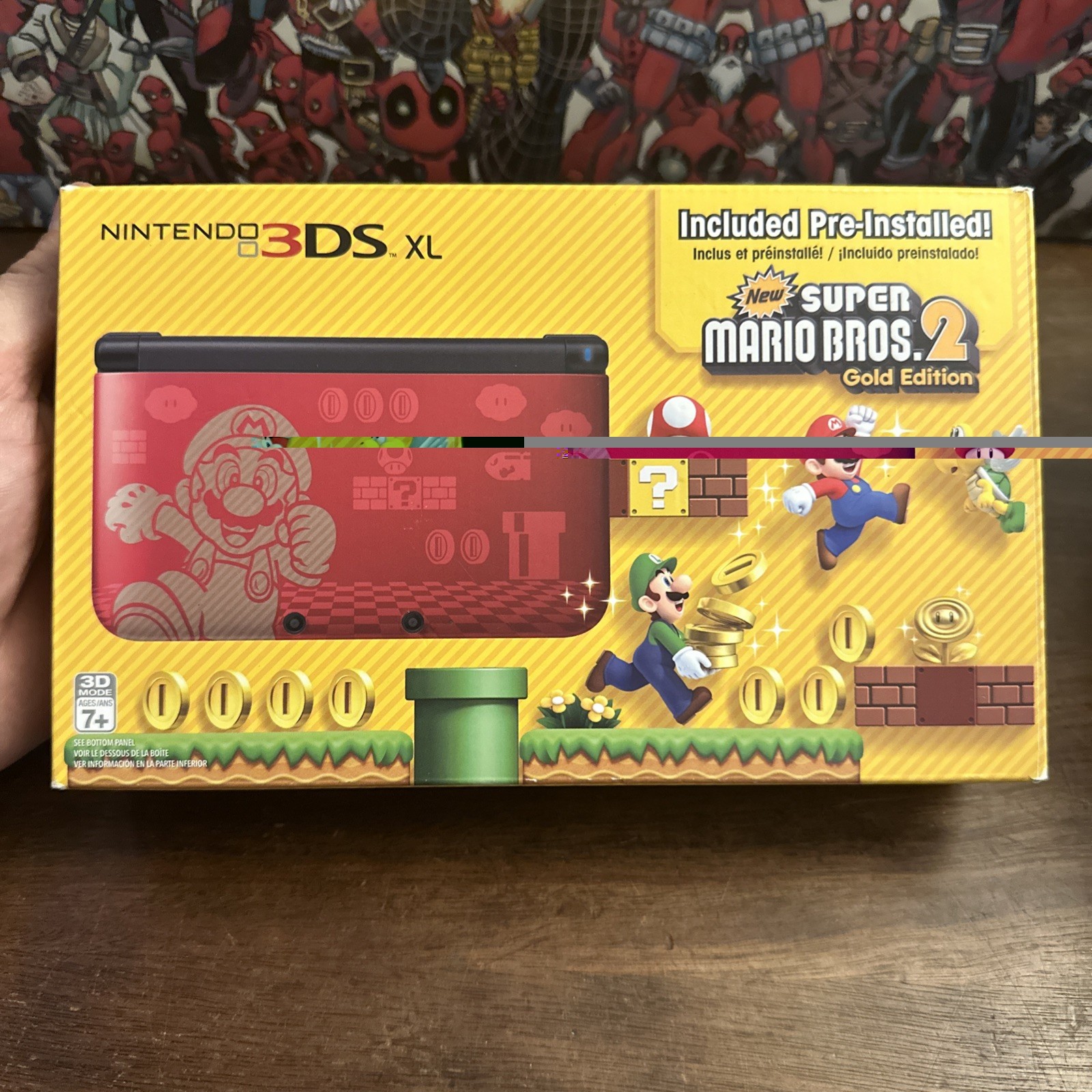 Nintendo 3DS XL Super Mario Bros. 2 Gold Edition Console – Complete – Authentic