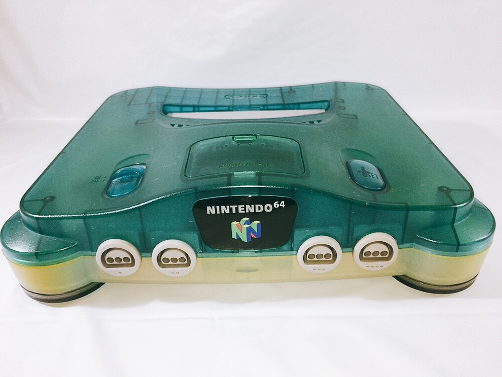 Nintendo 64 Home Console – Clear Blue, Working Tested (OK! )