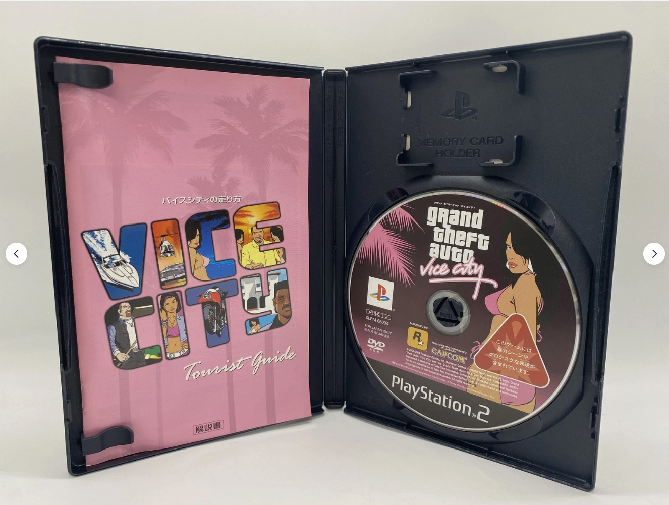 PS2 Playstation2 Console w/ Grand Theft Auto 5 set Slim Black SCPH-70000 JP Ver.