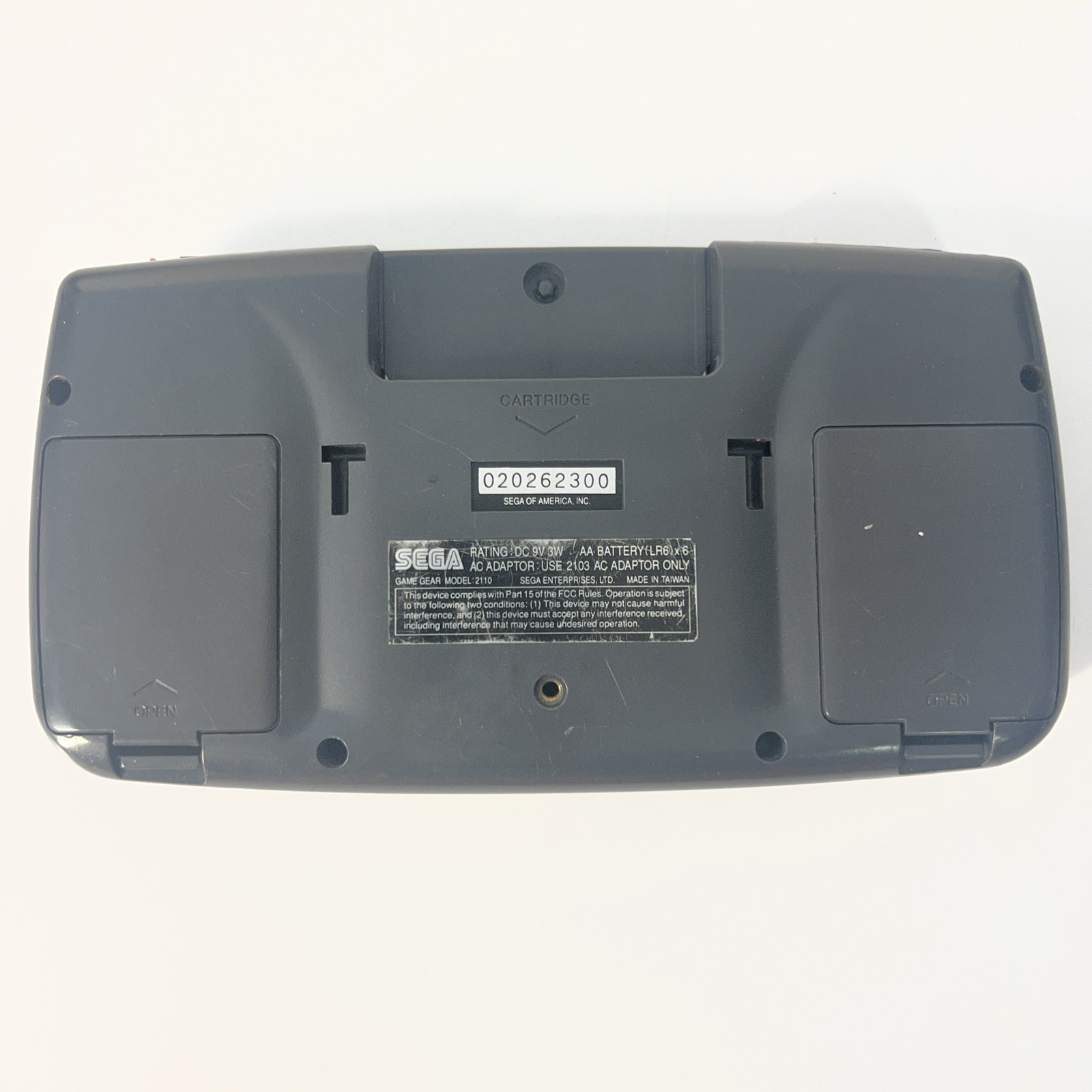 Sega Game Gear Handheld System Black for Parts or Repair