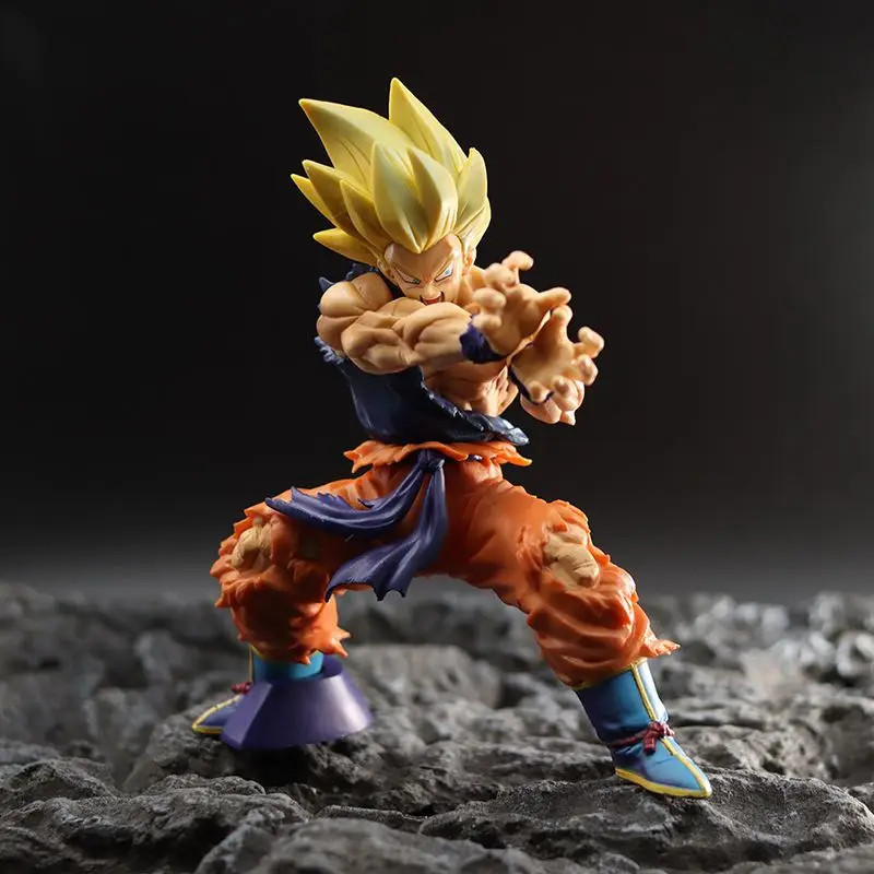 Dragon Ball Z Son Goku Anime Figure Battle Damage Shockwave Manga Statue Pvc Act