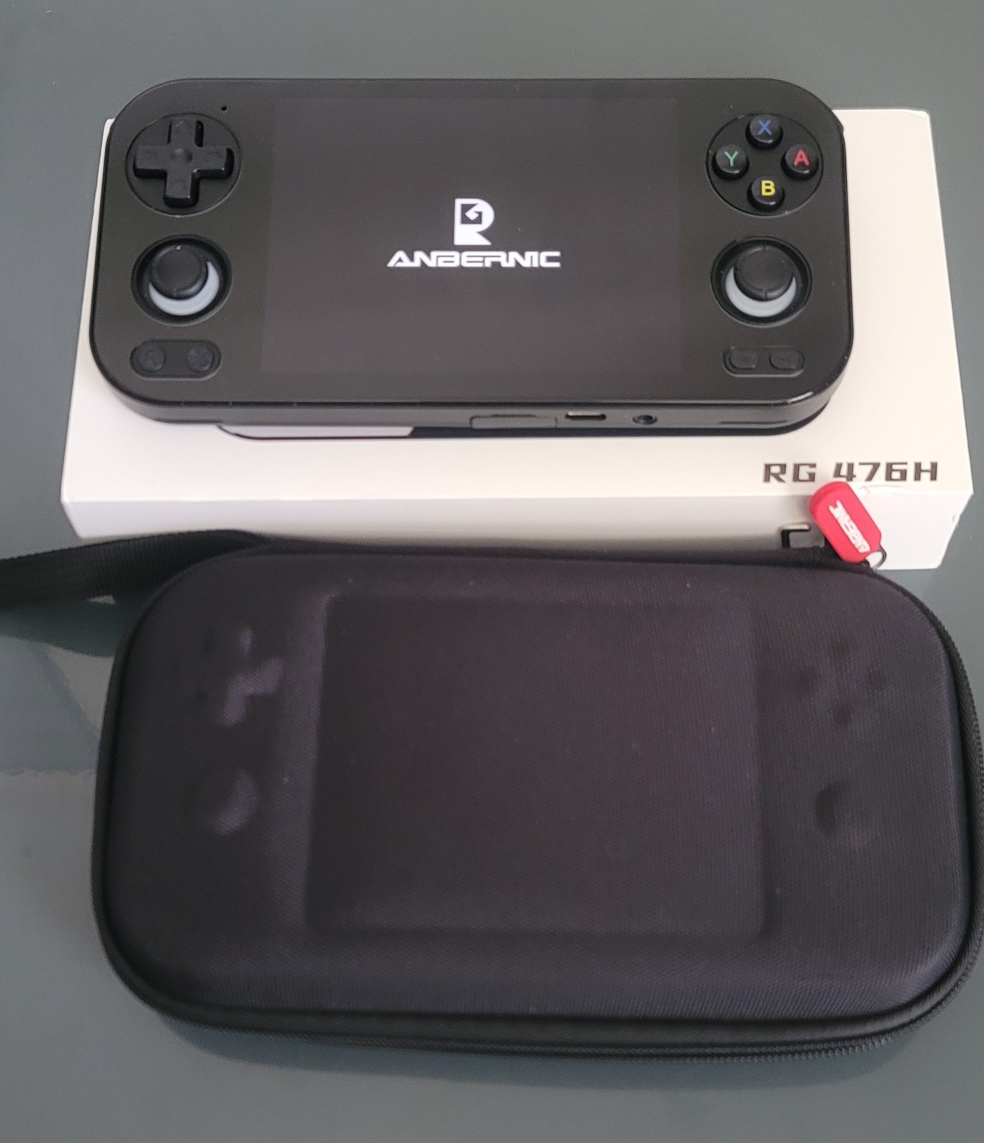 New RG476H with Anbernic carry case and stock 64gb sd card over 4k games ready