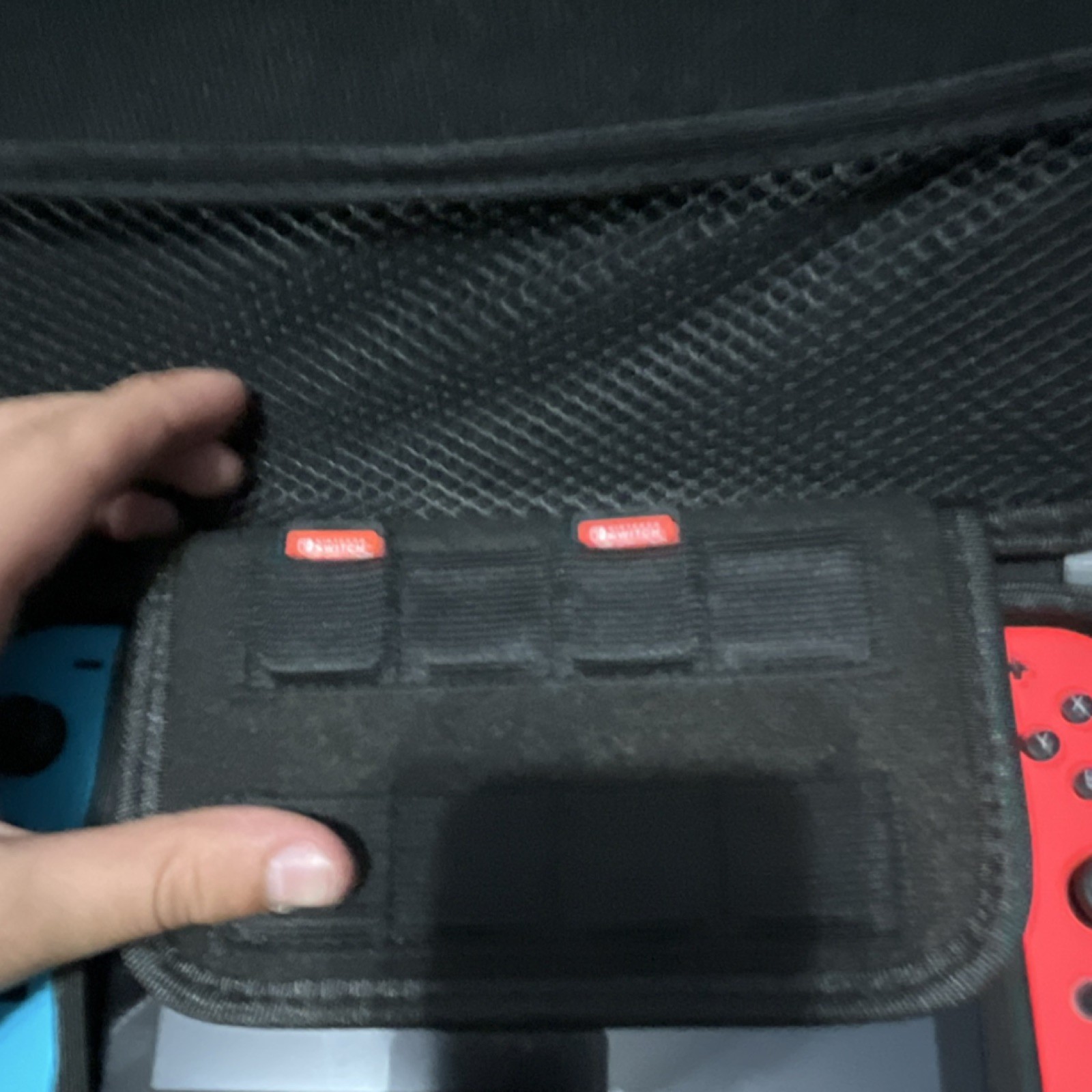 Nintendo Switch Console Black with Red & Blue Joy-Con USB-C Handheld Mode