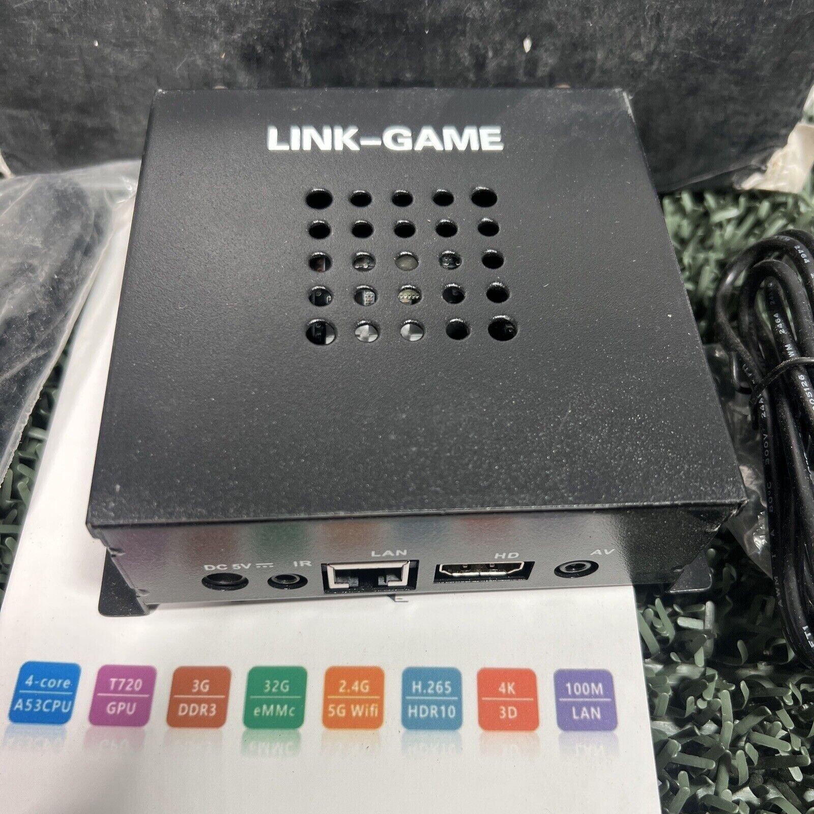 LINK-GAME VIDEO GAME BOX DE-B1-1.0 4 CORE A53CPU T720 GPU 3G DDR3 32G eMMc (#R13