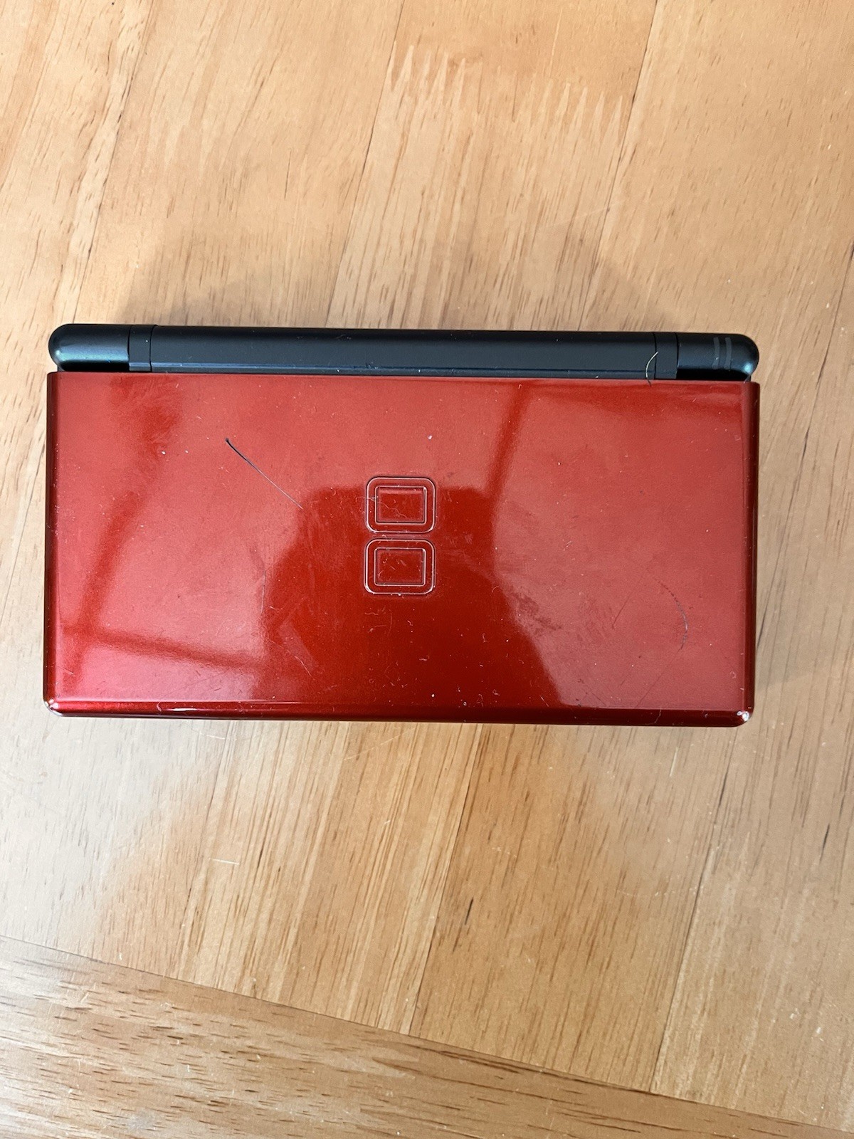 Nintendo DS Lite Crimson Handheld System – Red/Black Works Set With Game