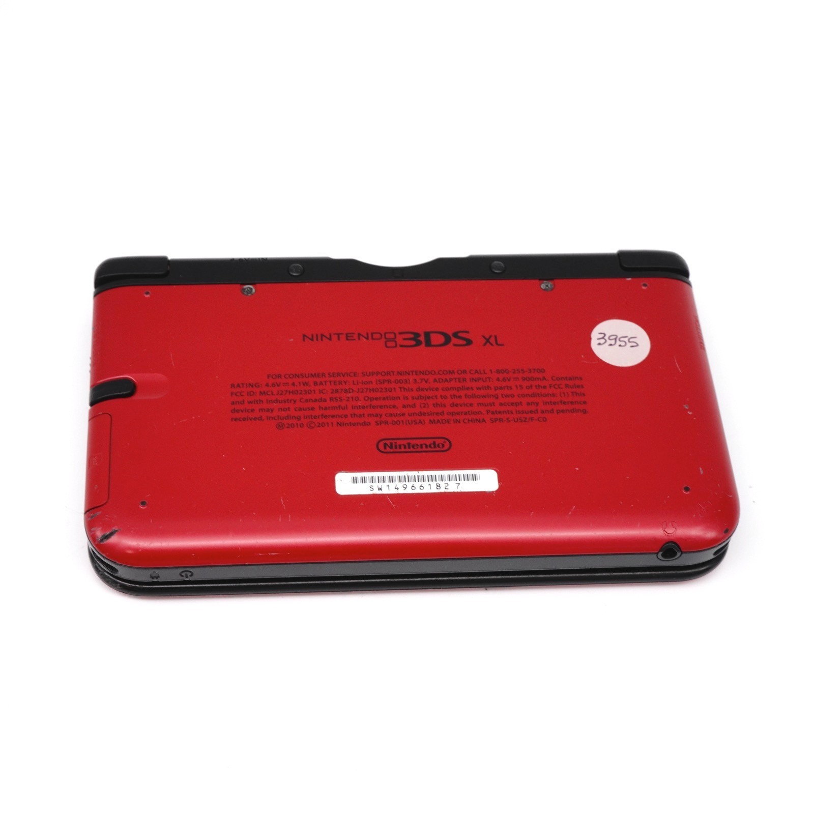 Nintendo 3DS XL LL Red Video Game Console + extras (USA Seller)