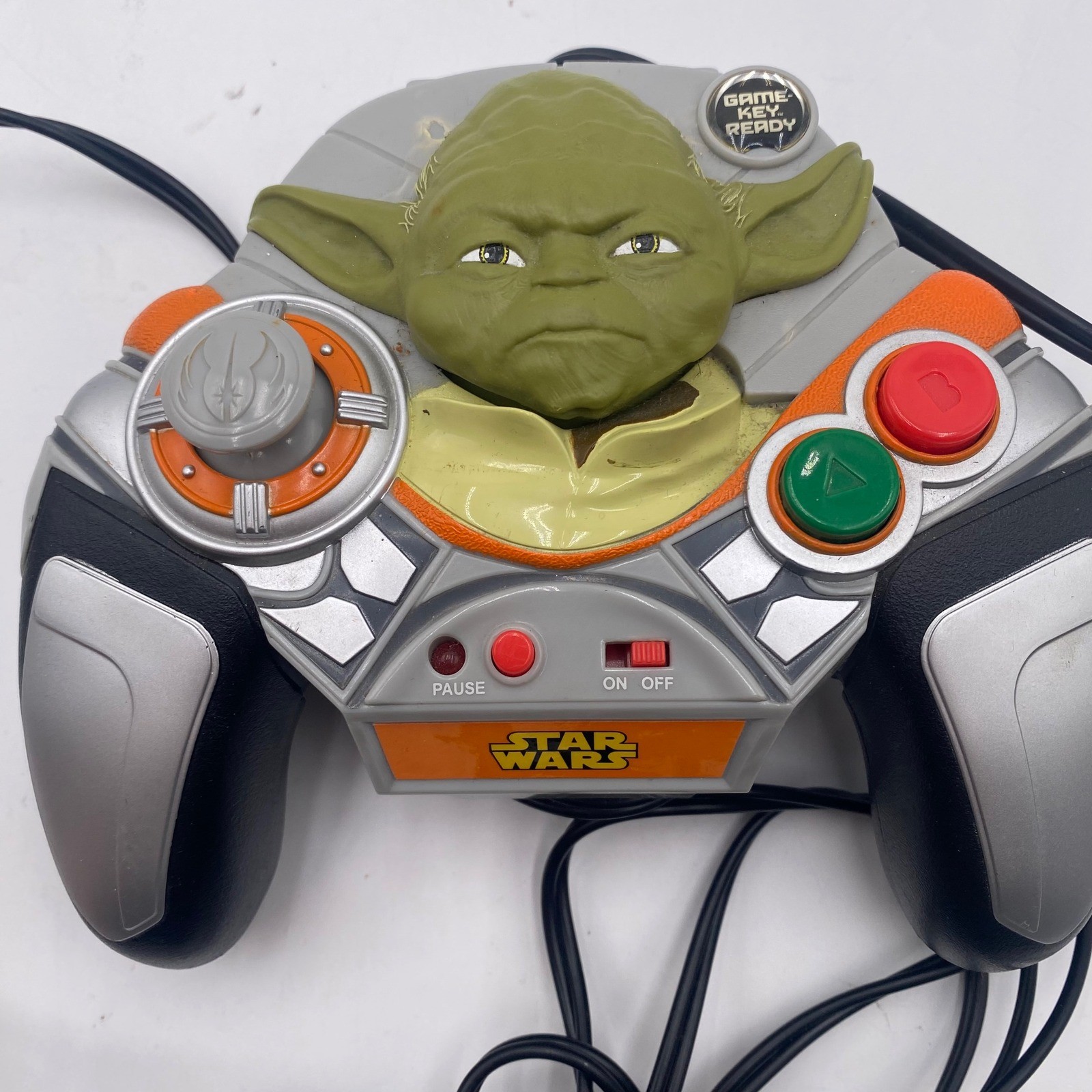STAR WARS Jakks Pacific Yoda Plug It In & Play TV Games Console Gray Retro 2005