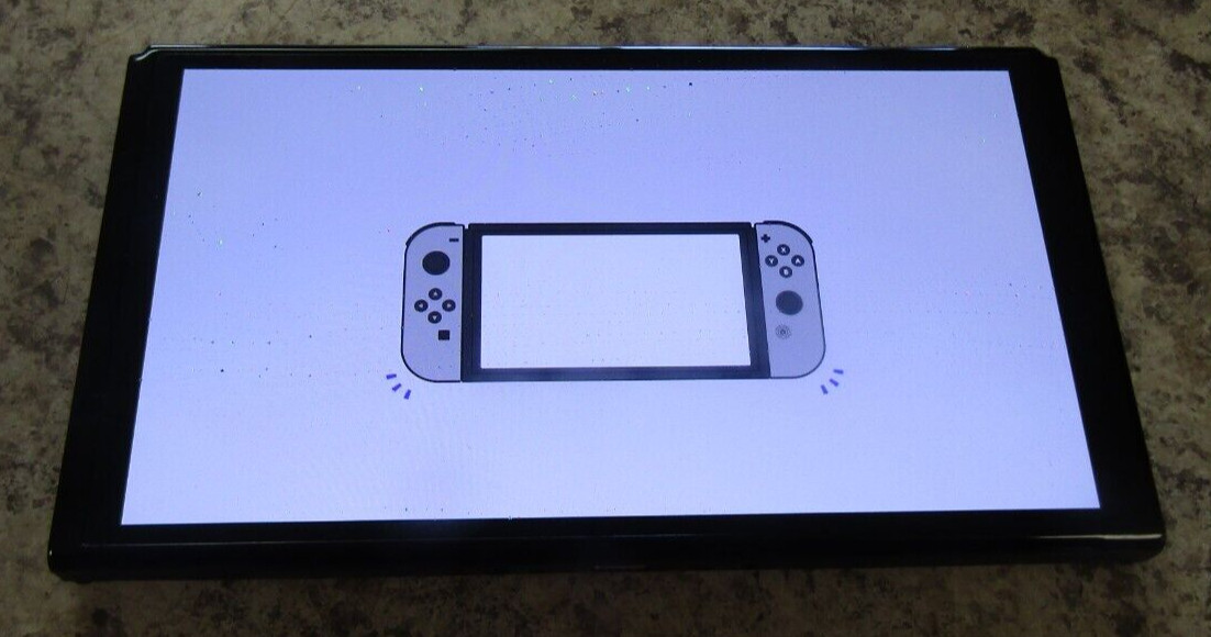 Nintendo Switch OLED HEG-001 Console W/Neon Red & Neon Blue Joy-Cons in box